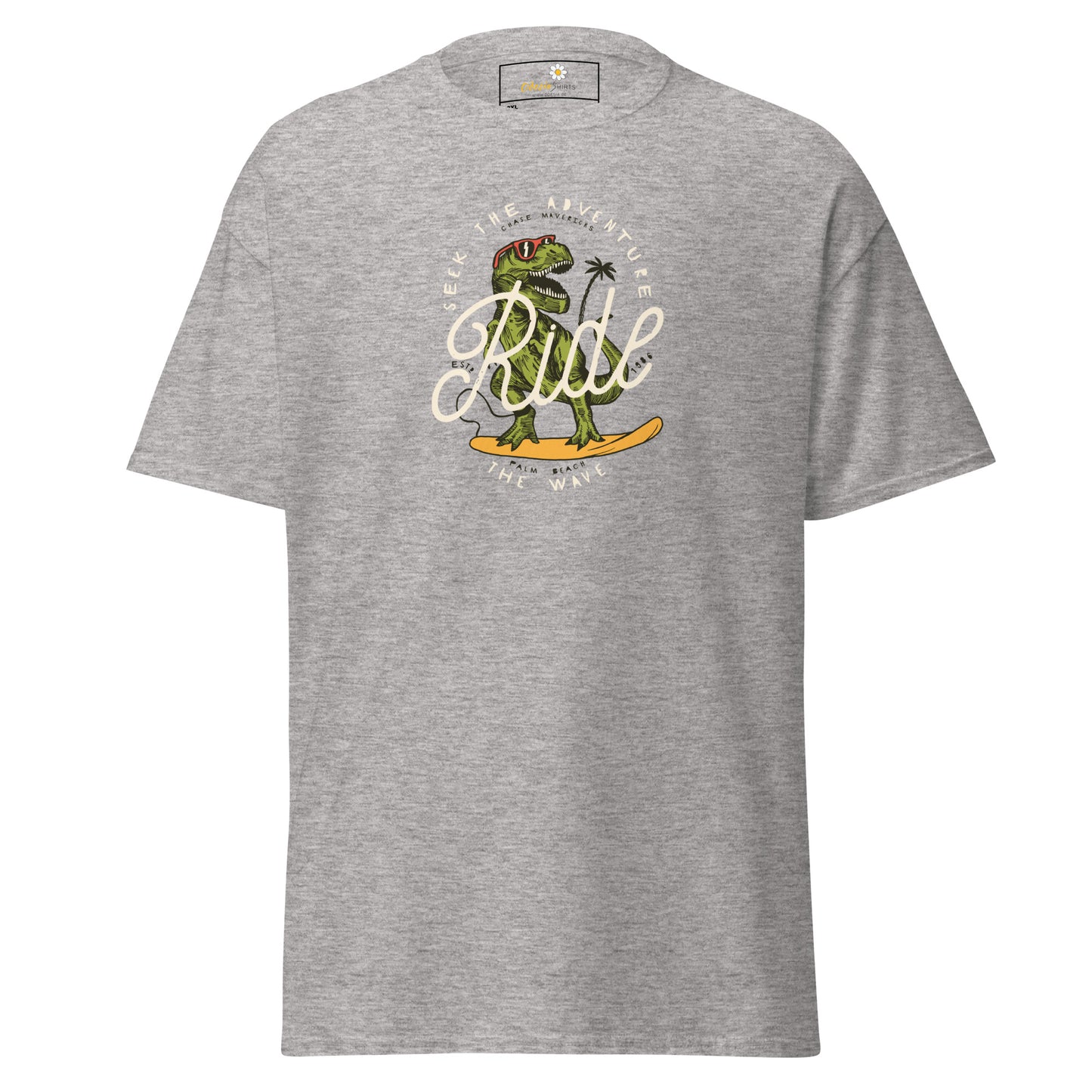 T-shirt classique pour homme - WILDLIFE DINOSAURUS RIDE WAVES - GRAND