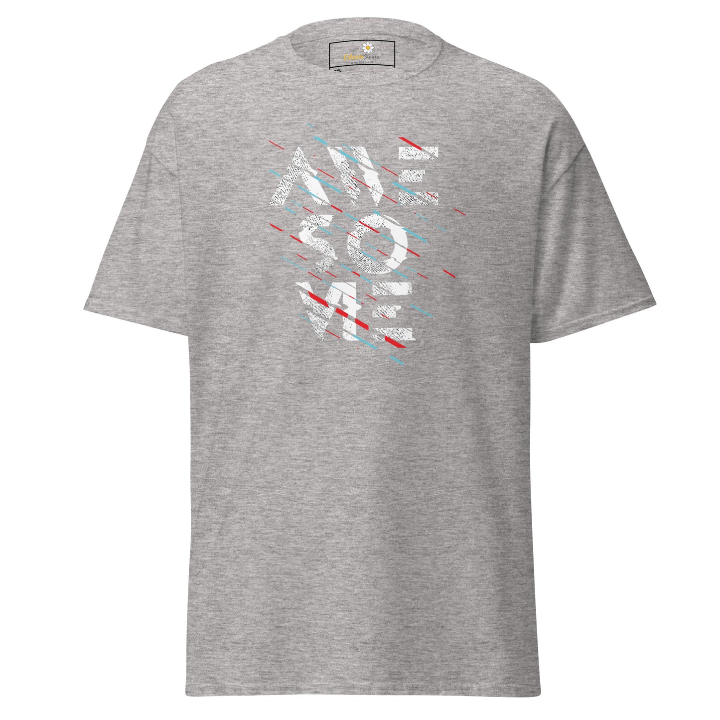 T-shirt classique pour homme - Texte génial - Grand