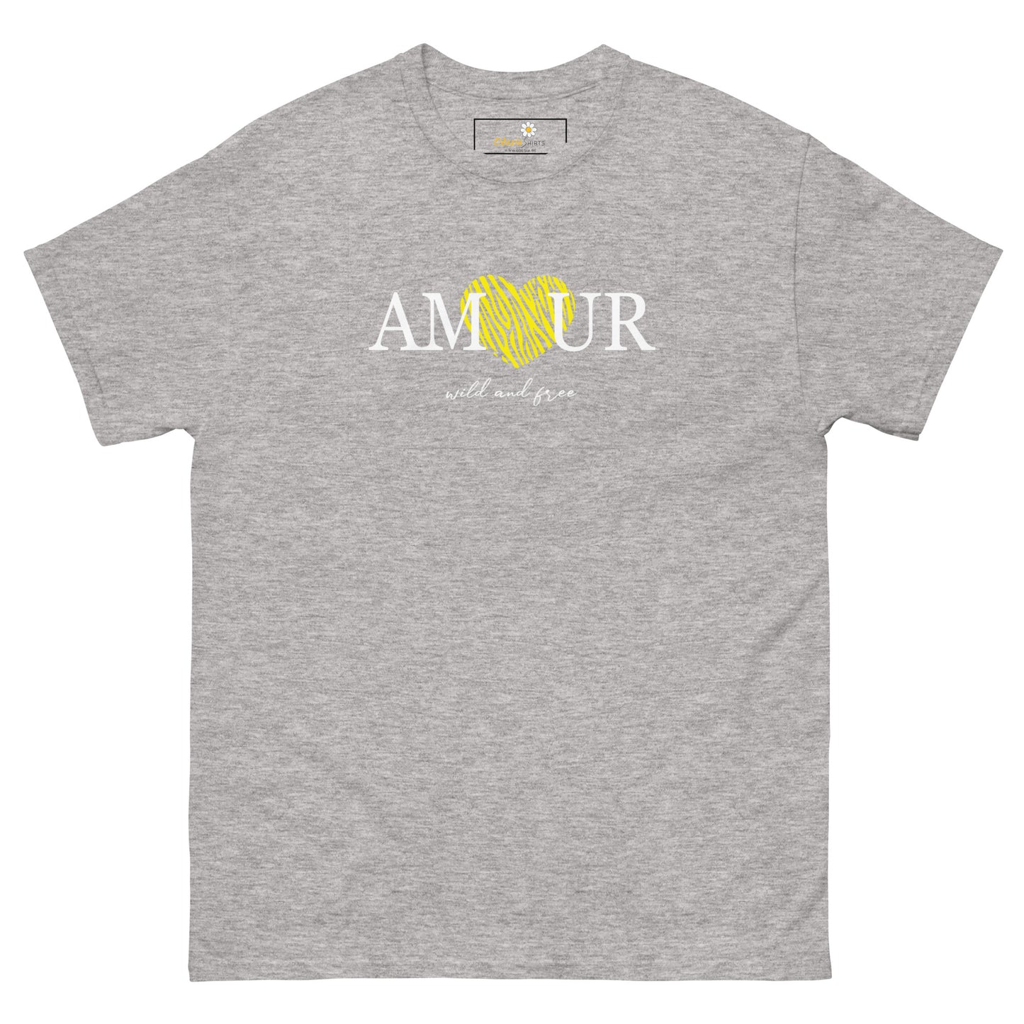 T-shirt classique homme - TEXT AMOUR WILD AND FREE - GRAND