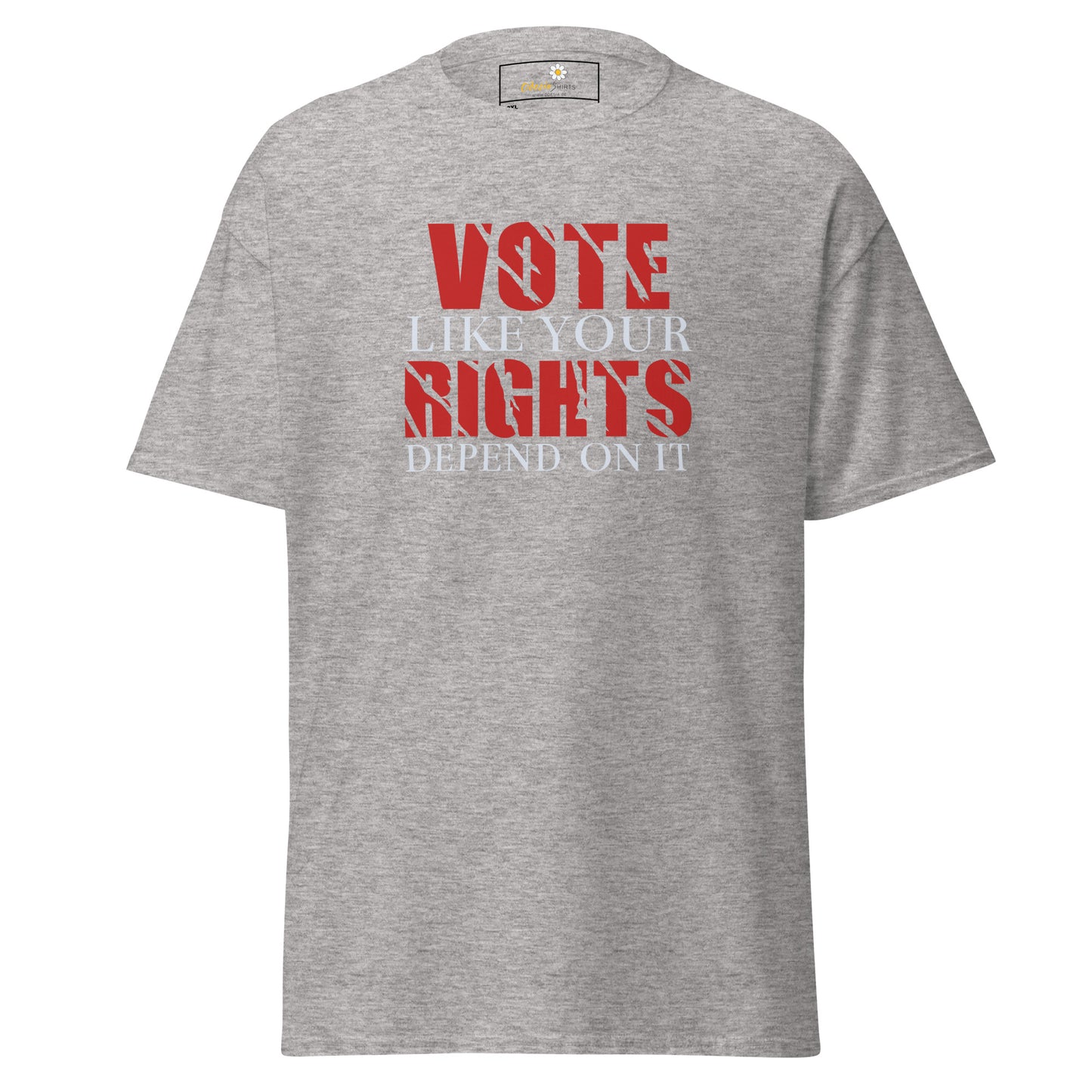 T-shirt classique pour homme - TEXTE VOTE J'AIME BIEN COMPTEZ SUR ELLE - GRAND
