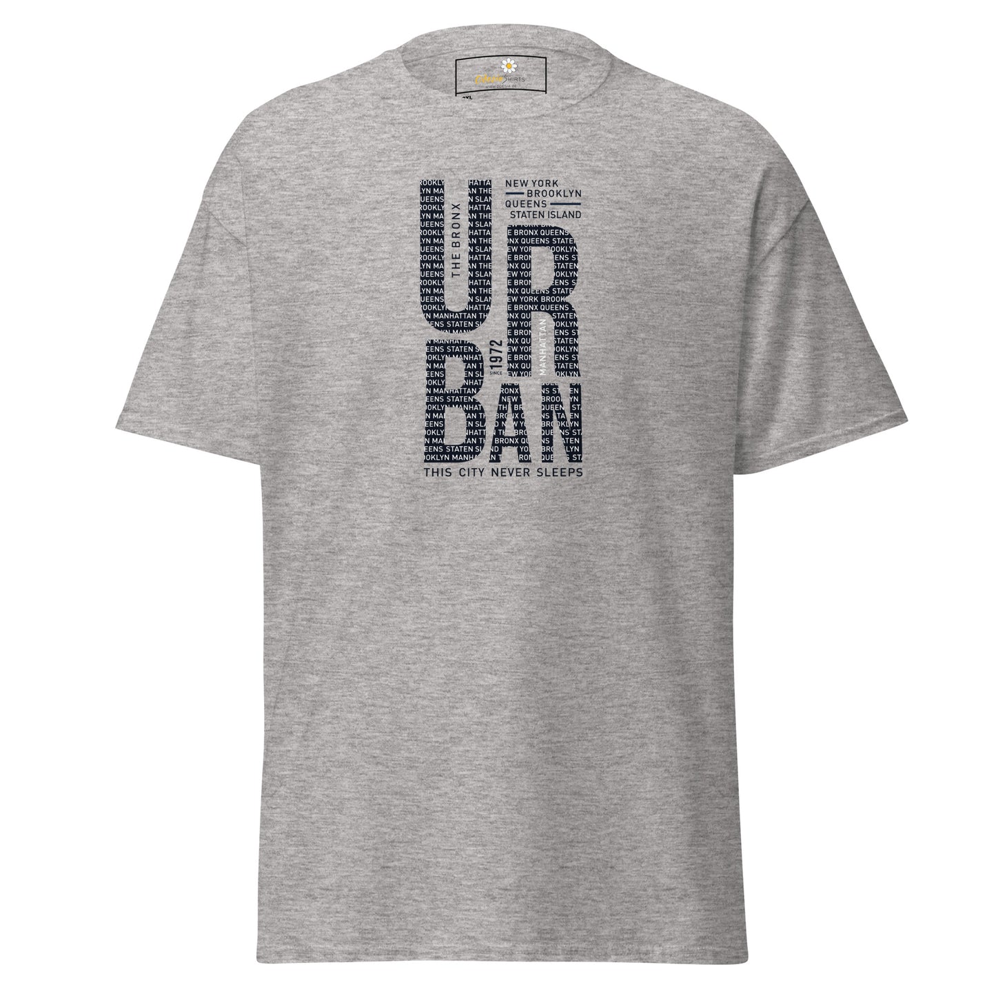 Heren klassiek t-shirt - URBAN DESIGN - GROOT