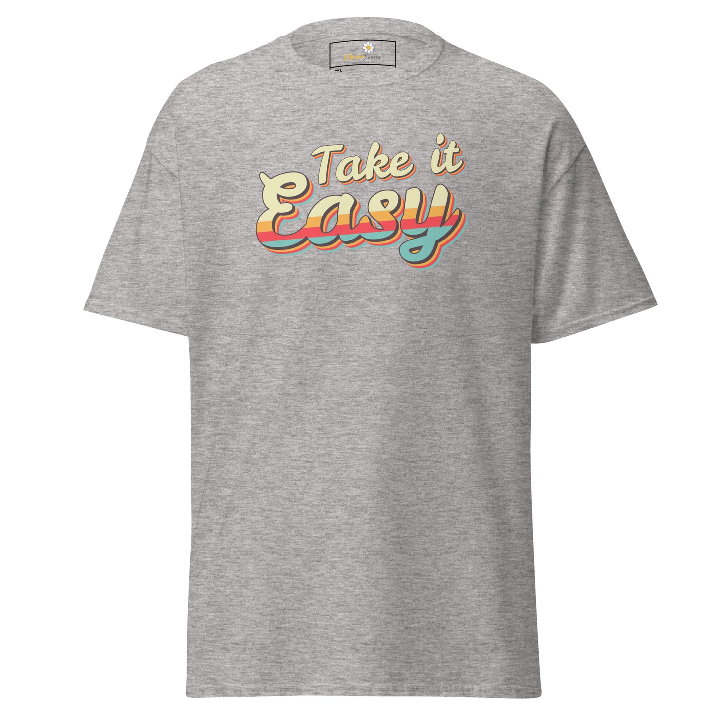 T-shirt classique pour homme - TEXT TAKE IT EASY - BIG