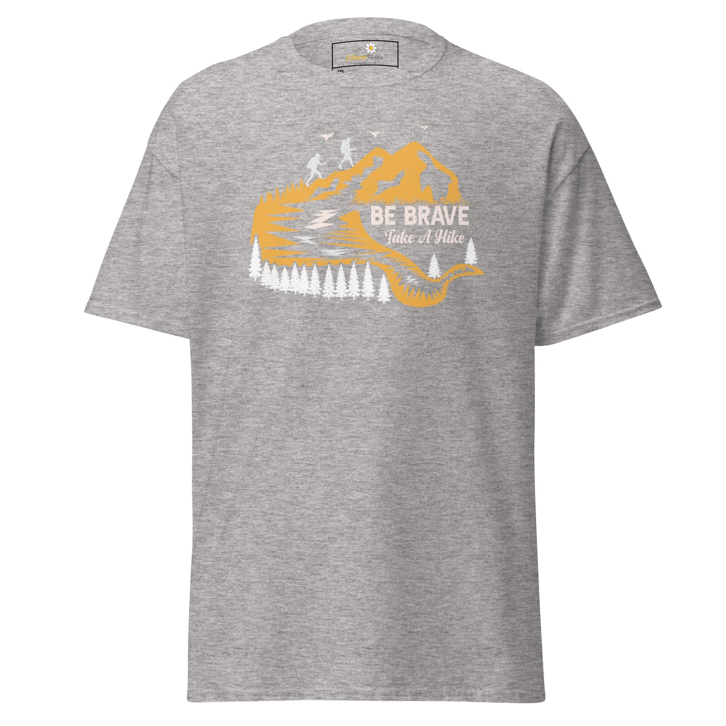 Unisex classic t-shirt - ADVENTURE BE BRAVE TAKE A HIKE - BIG