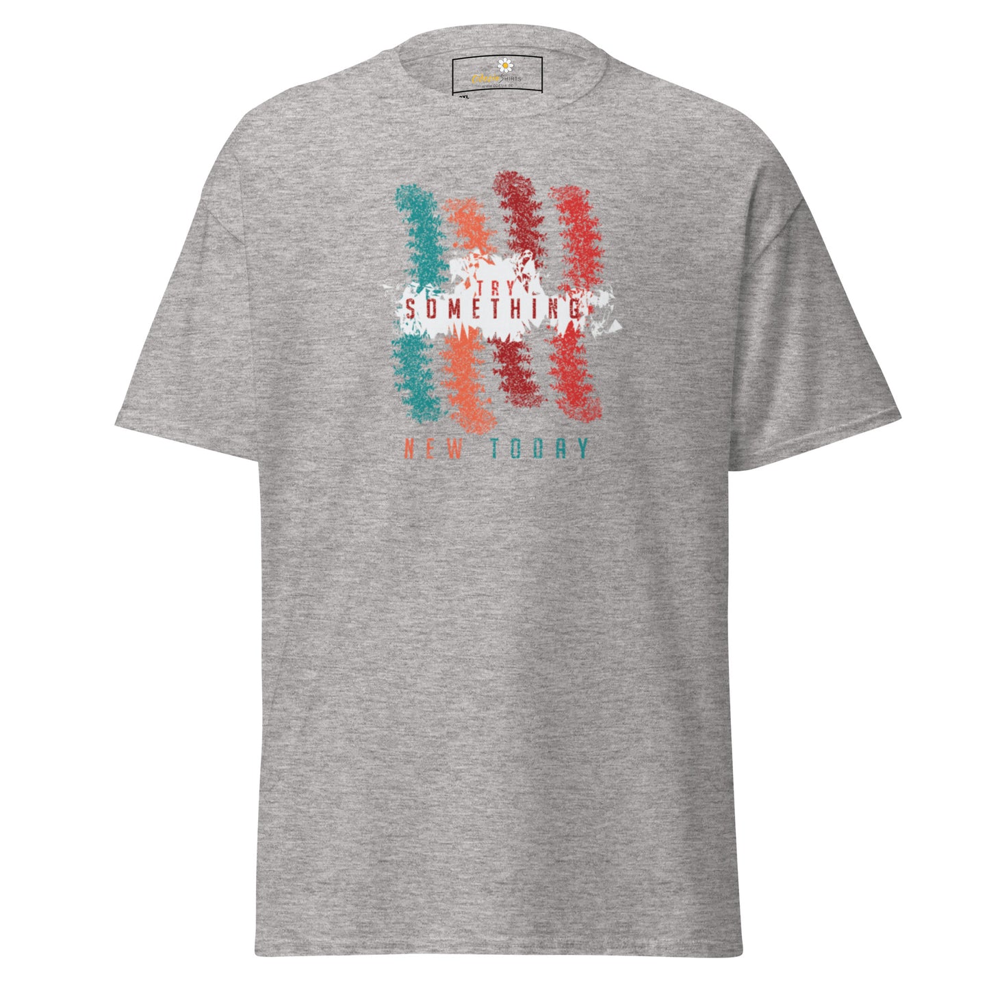 T-shirt classique unisexe - Lignes de couleurs abstraites - Grand