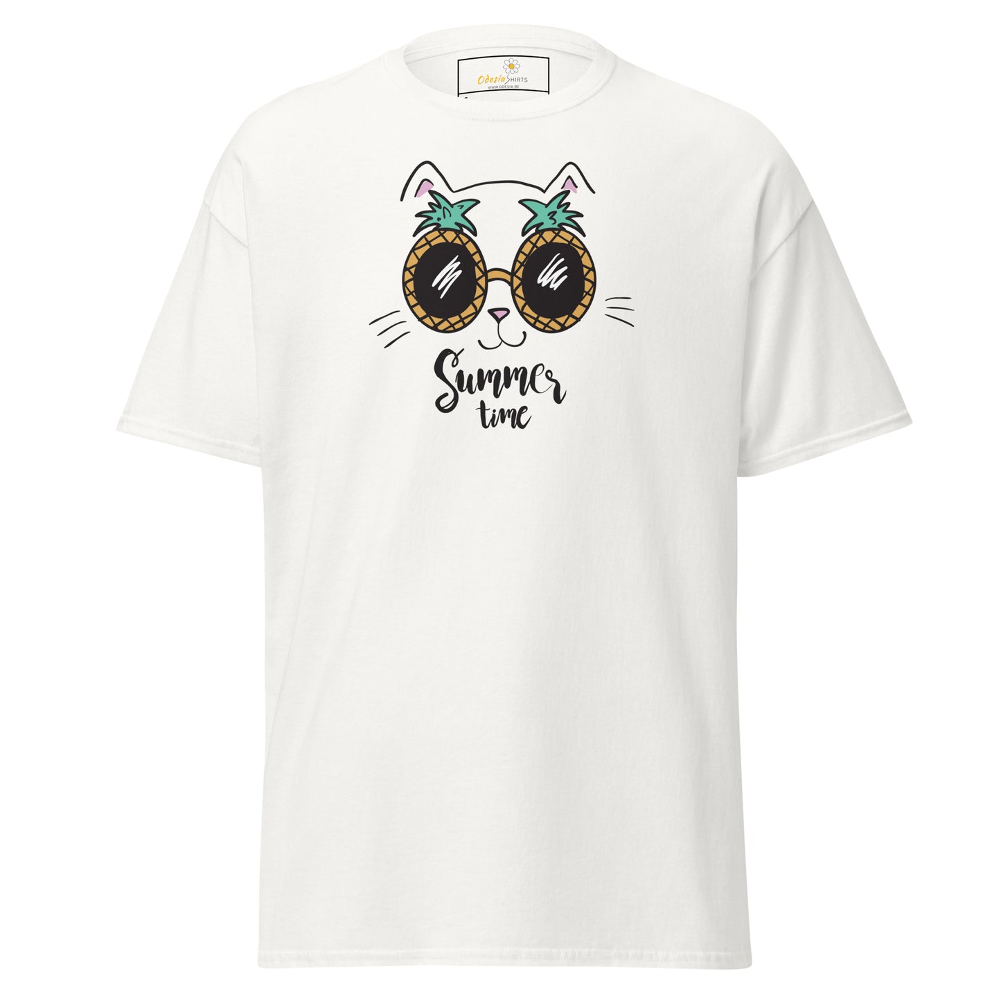 T-shirt classique unisexe - ANIMAUX ANANAS CHAT - RÉGULIER