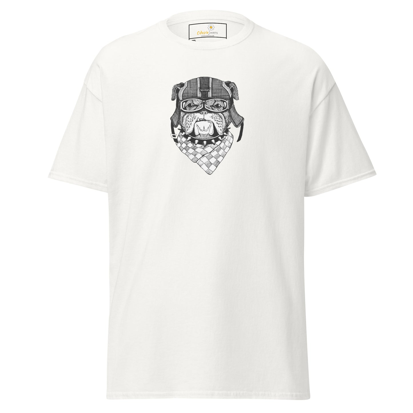 Unisex classic t-shirt - ANIMALS DOG HEAD BANDANA - BIG