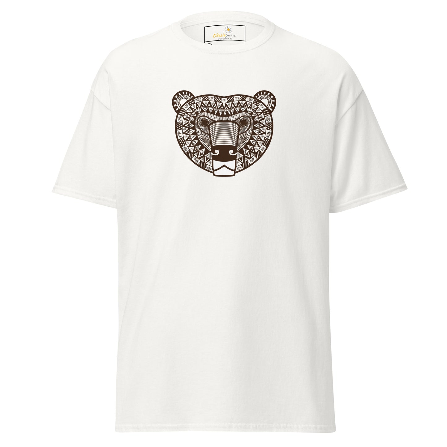Klassiek heren t-shirt - WILDLIFE AZTECH BEAR - GROOT
