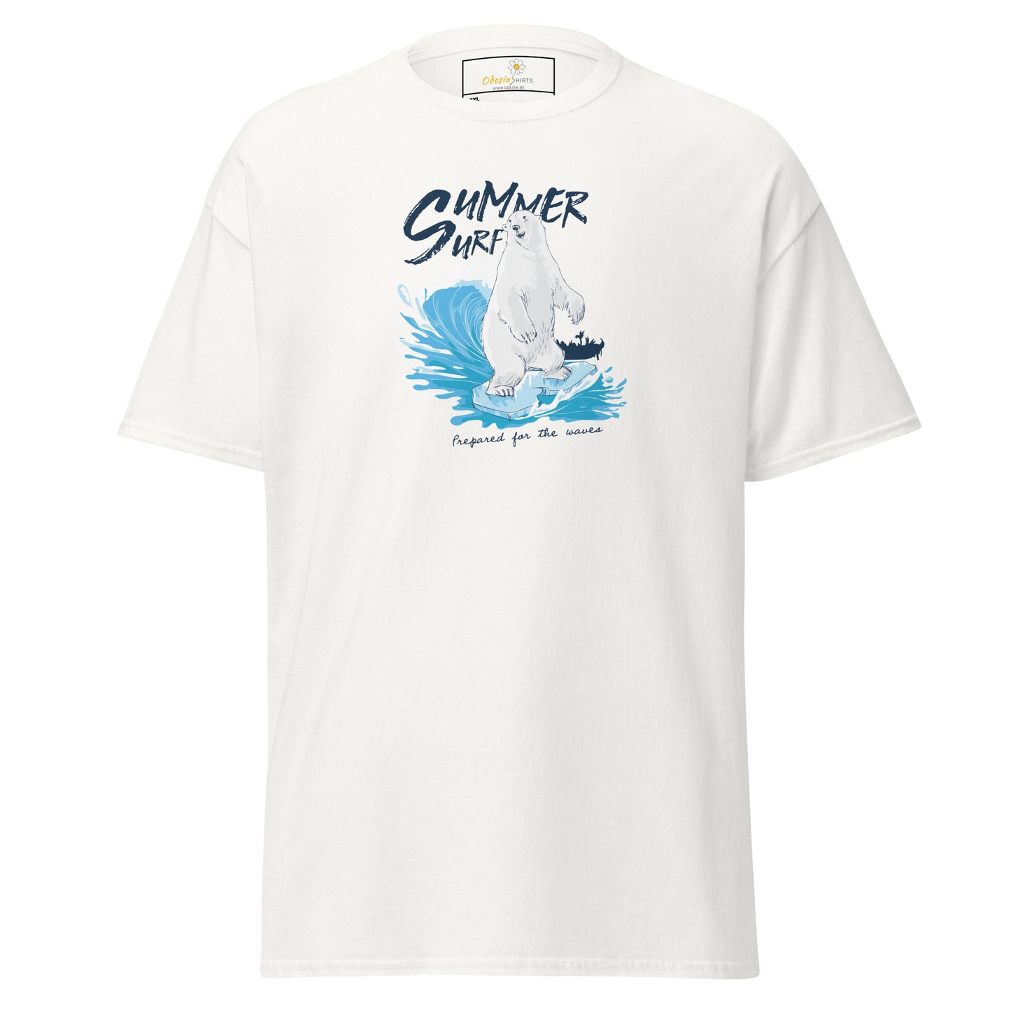 T-shirt classique homme - SUMMER SURFING BEAR - GRAND