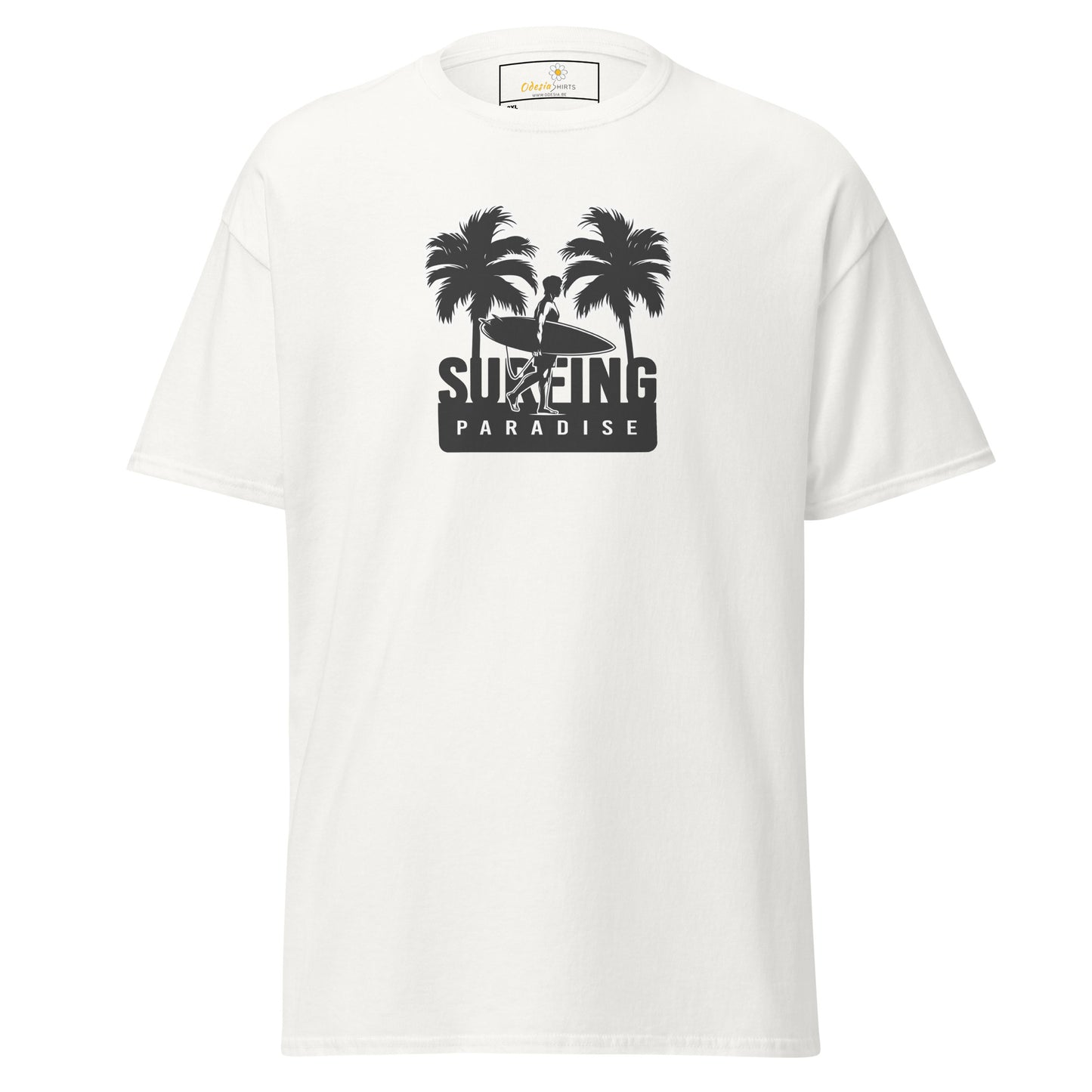 T-shirt classique pour homme - SUMMER SURFING TREES - BIG