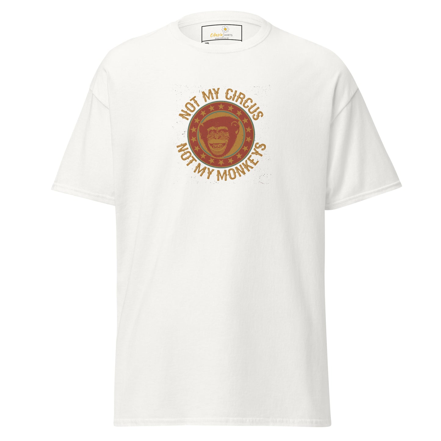 T-shirt classique homme - VINTAGE NOT MY MONKEYS CIRCUS - GRAND