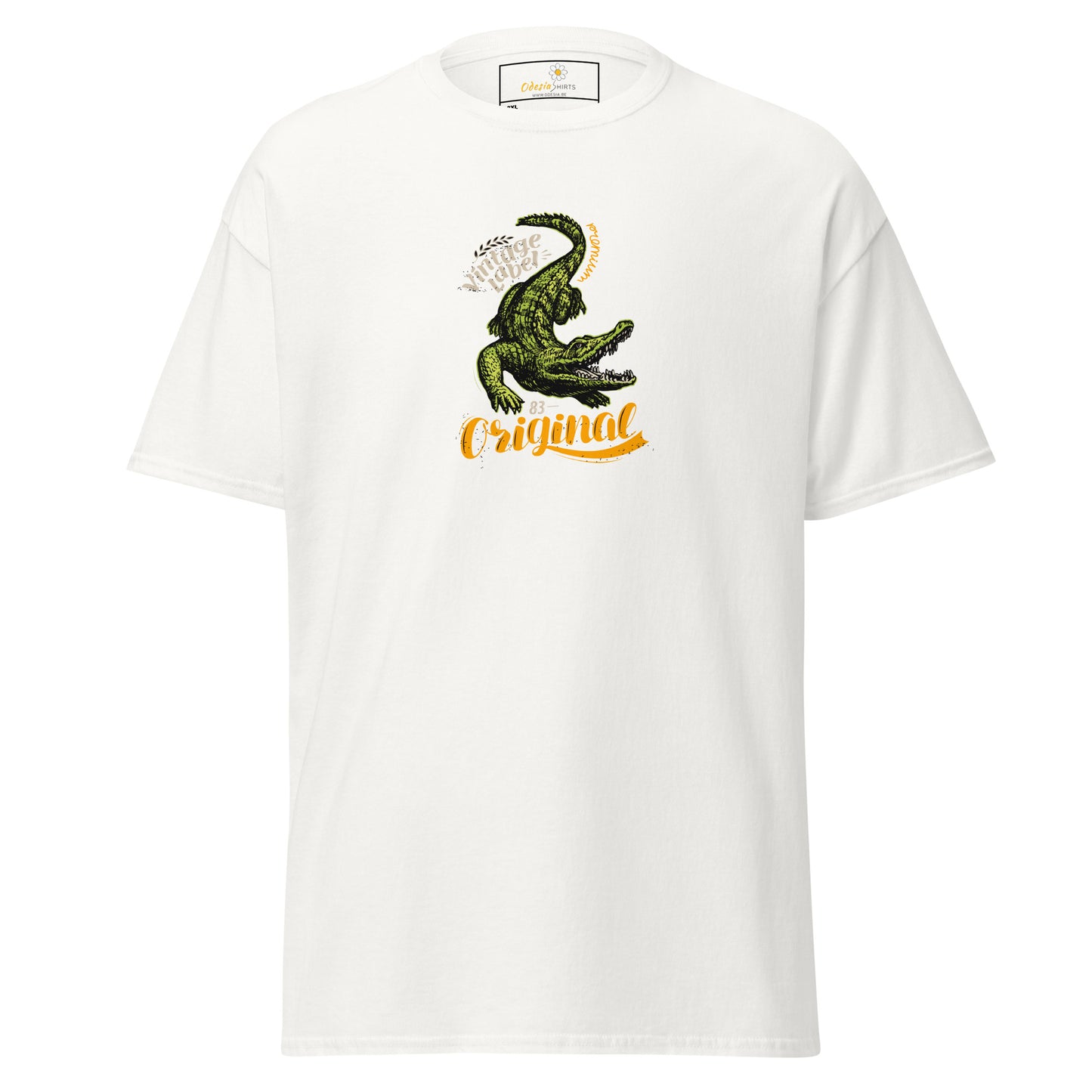 Heren klassiek t-shirt - WILDLIFE CROCODILE - GROOT