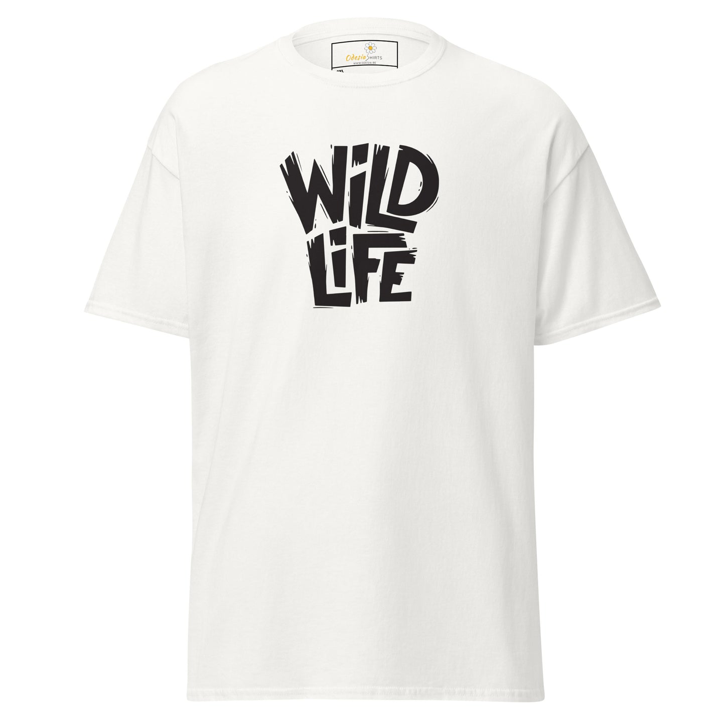 T-shirt classique pour homme - TEXT WILD LIFE - GRAND