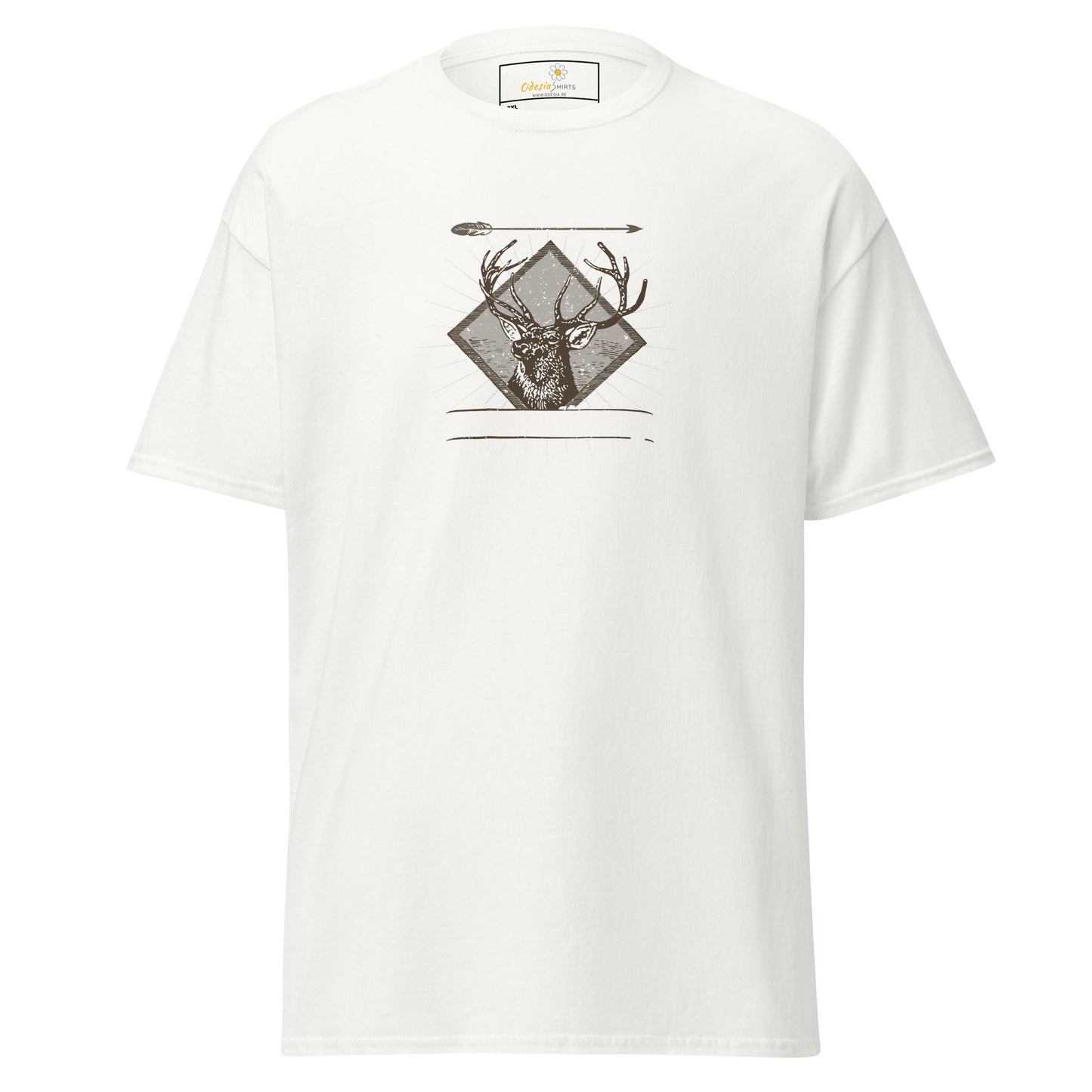 T-shirt classique unisexe - ANIMAUX CERF FLÈCHE - GRAND