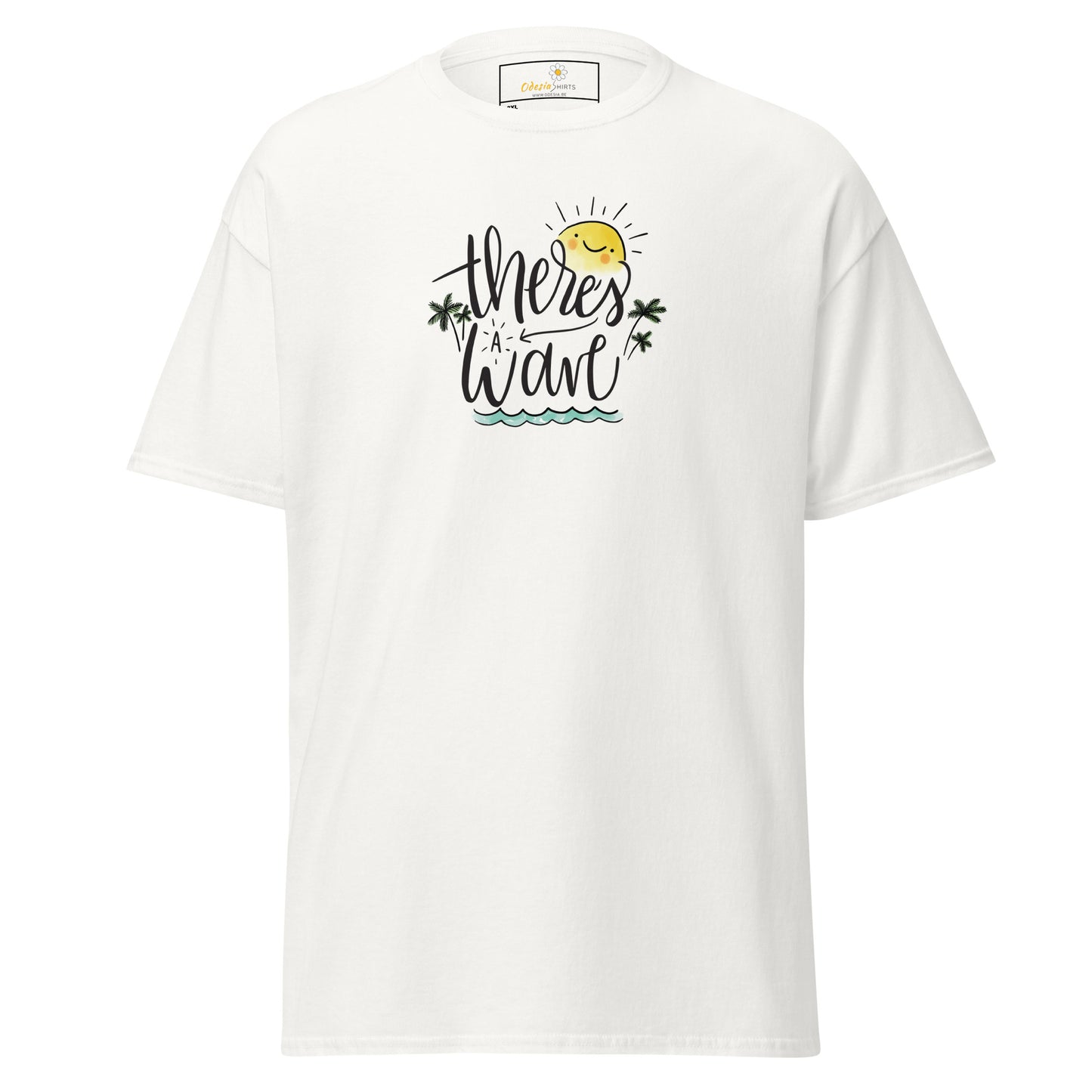 T-shirt classique pour homme - SUMMER THERES A WAVE - BIG