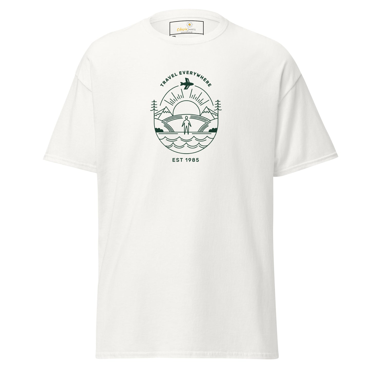 Unisex classic t-shirt - ADVENTURE TRAVEL EVERYWHERE - BIG