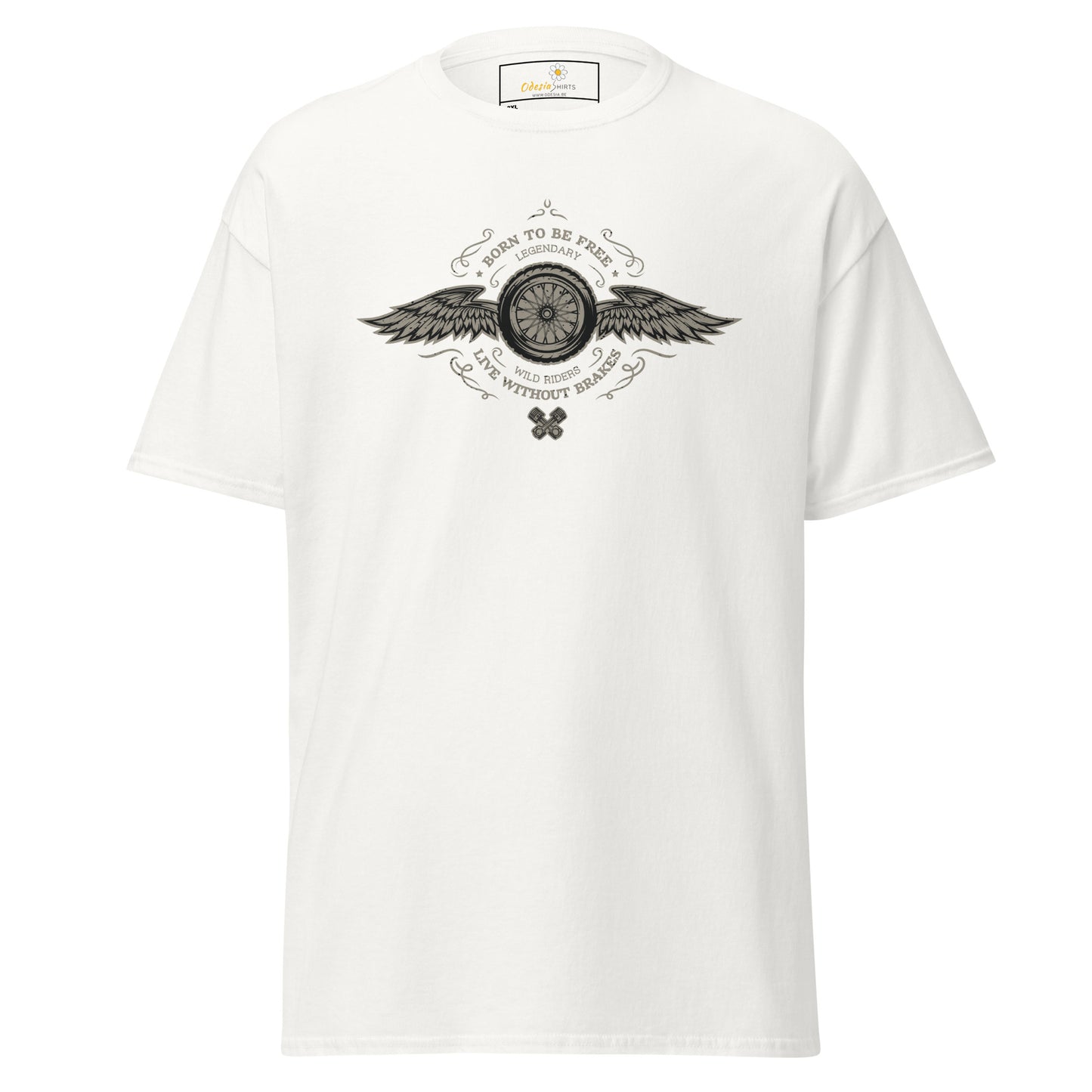 T-shirt classique homme - VINTAGE BORN TO BE FREE - GRAND