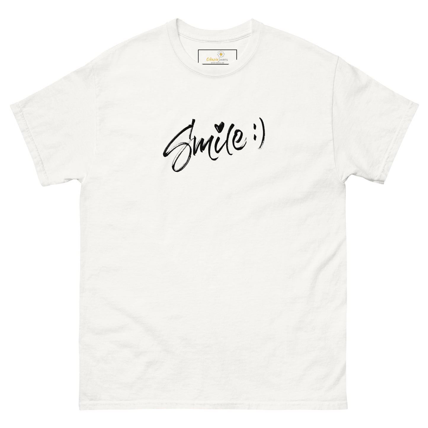 T-shirt classique pour homme - TEXT SMILE - BIG
