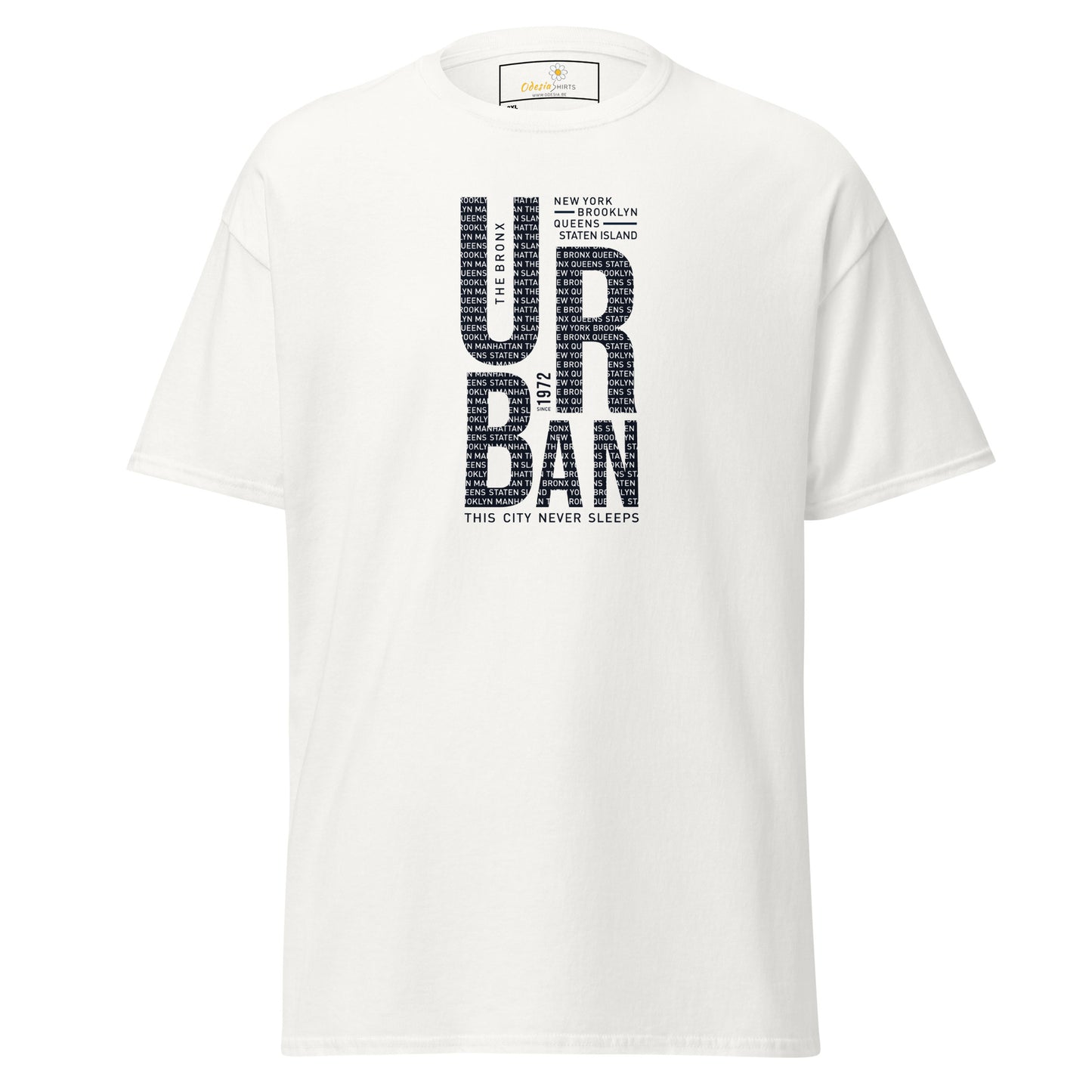 Heren klassiek t-shirt - URBAN DESIGN - GROOT