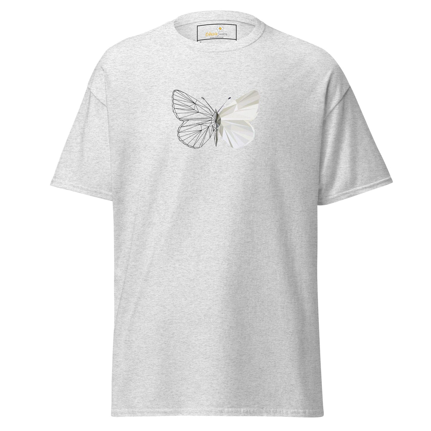 Unisex classic tee - ANIMALS BUTTERFLY - REGULAR - Ash / S