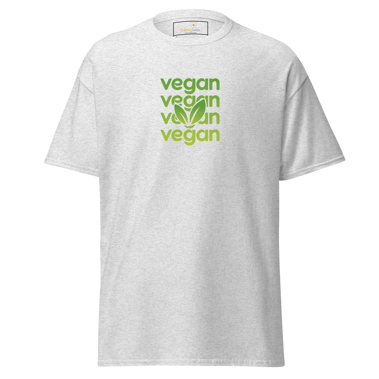 Unisex classic tee - GREEN VEGAN - REGULAR - Ash / S