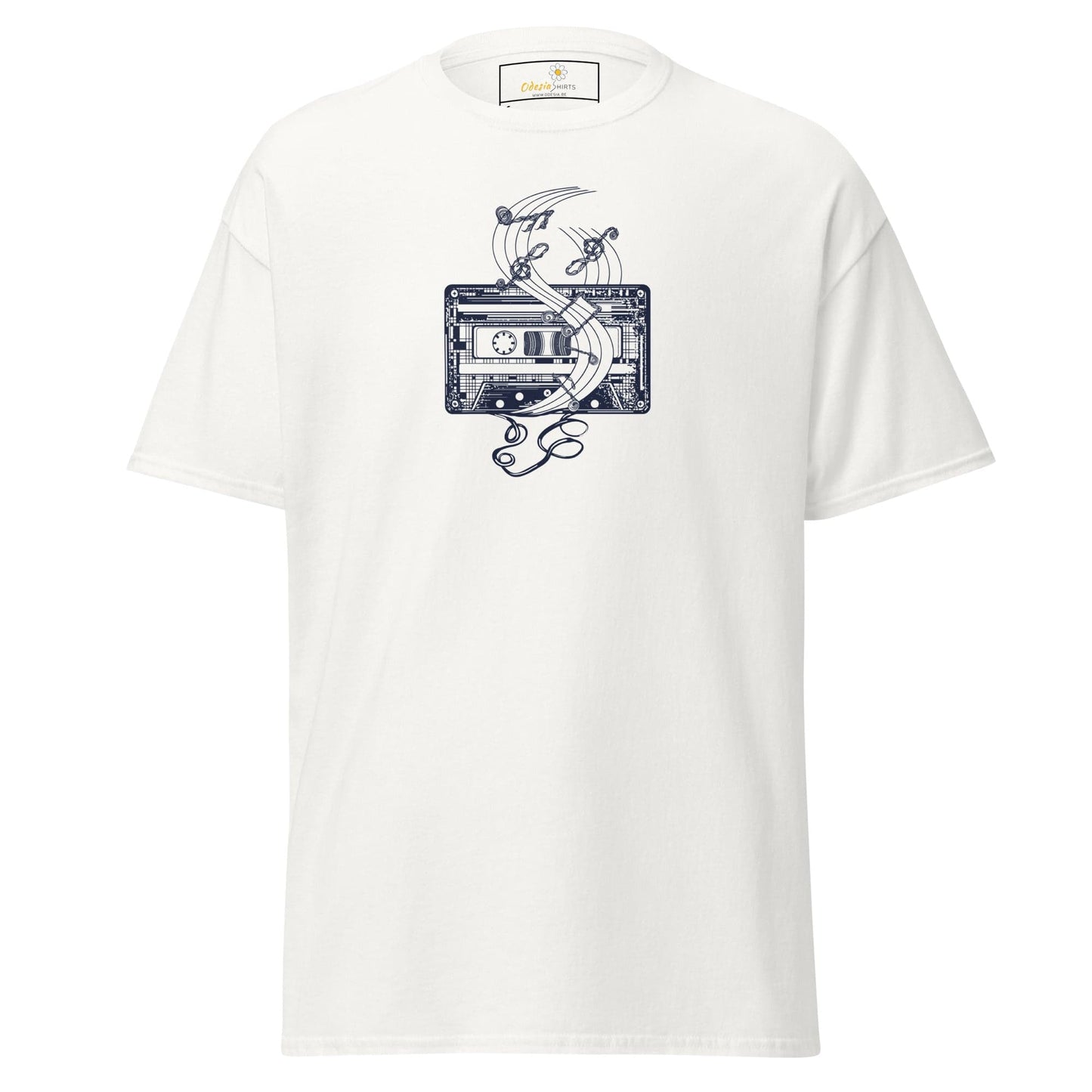 Unisex classic t-shirt - MUSIC TAPE - REGULAR - White / S