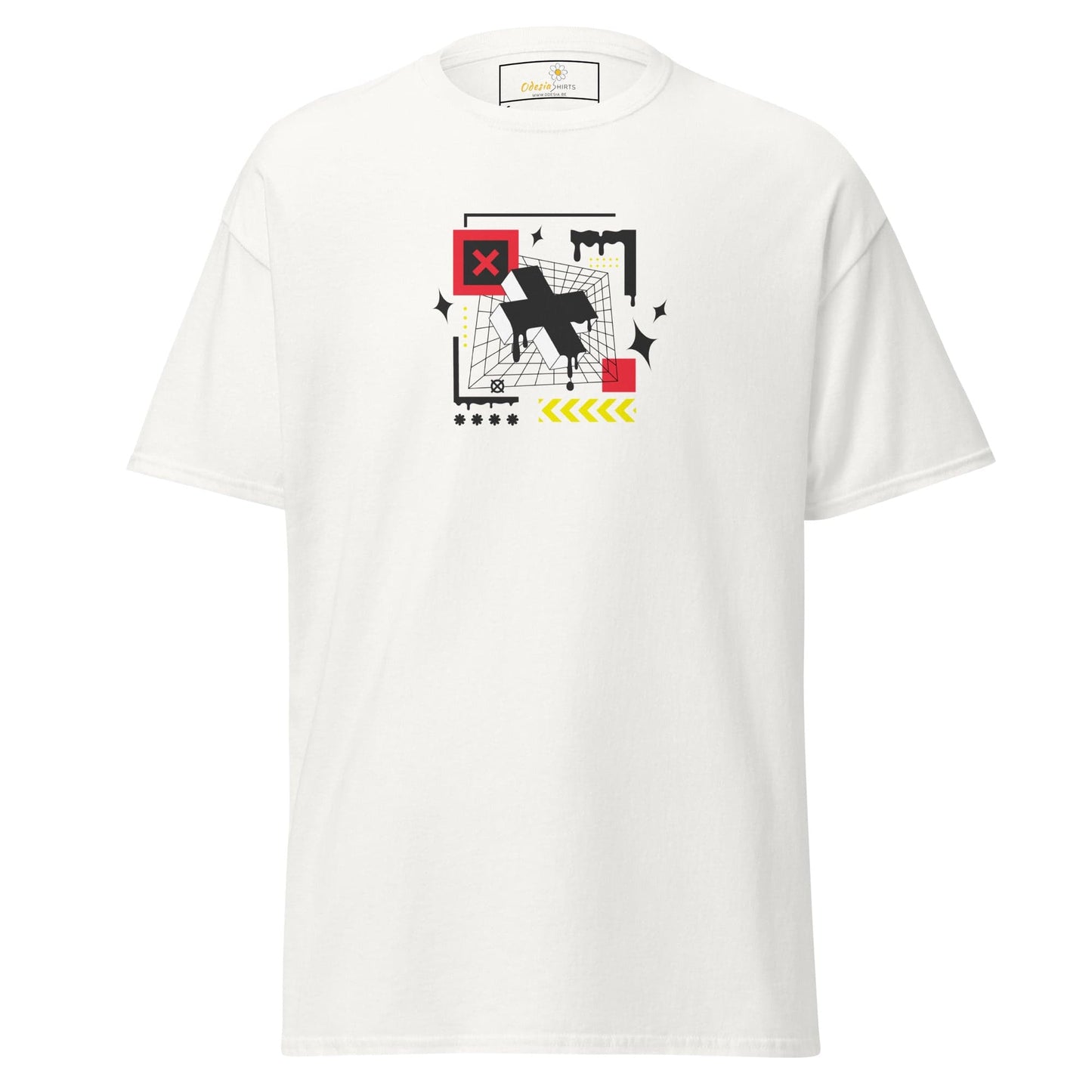 Unisex classic t-shirt - ABSTRACT FIGURES - REGULAR - White / S