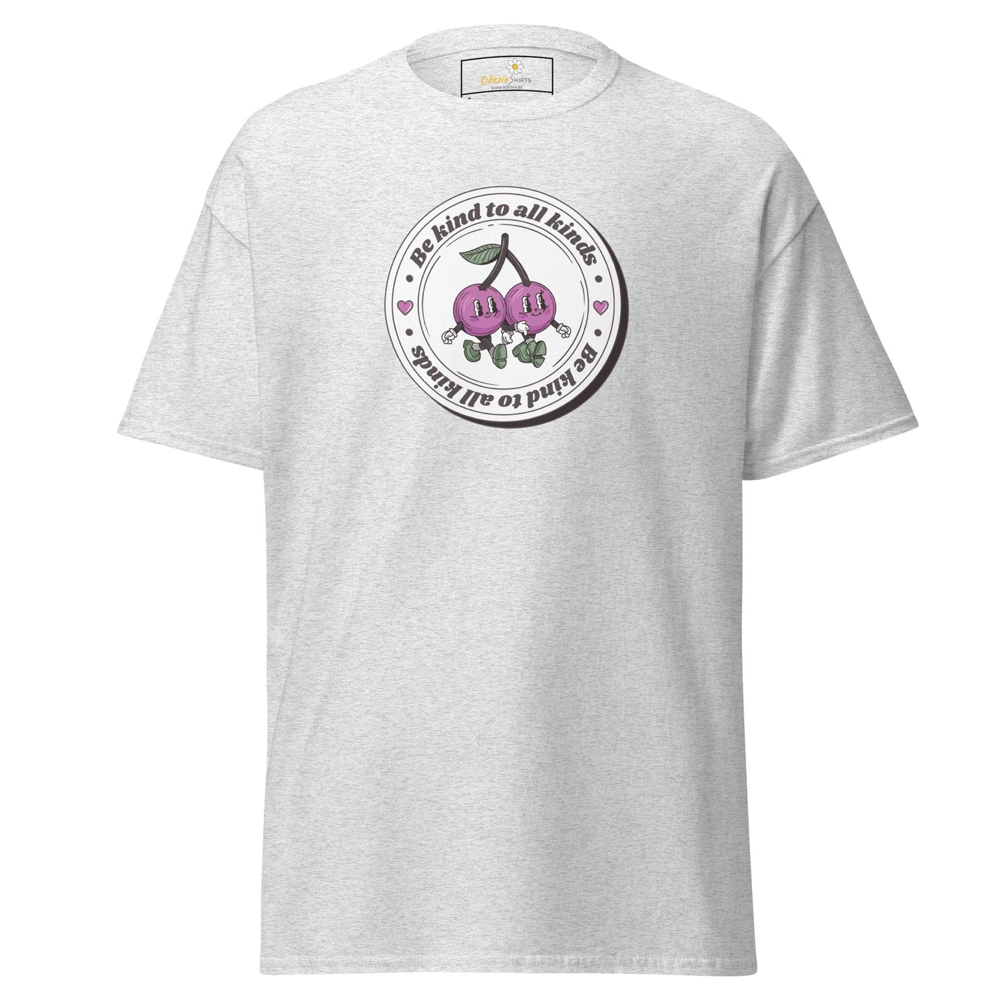 Unisex classic t-shirt - VEGAN POSITIVE BE KIND TO ALL - REGULAR - Ash / S