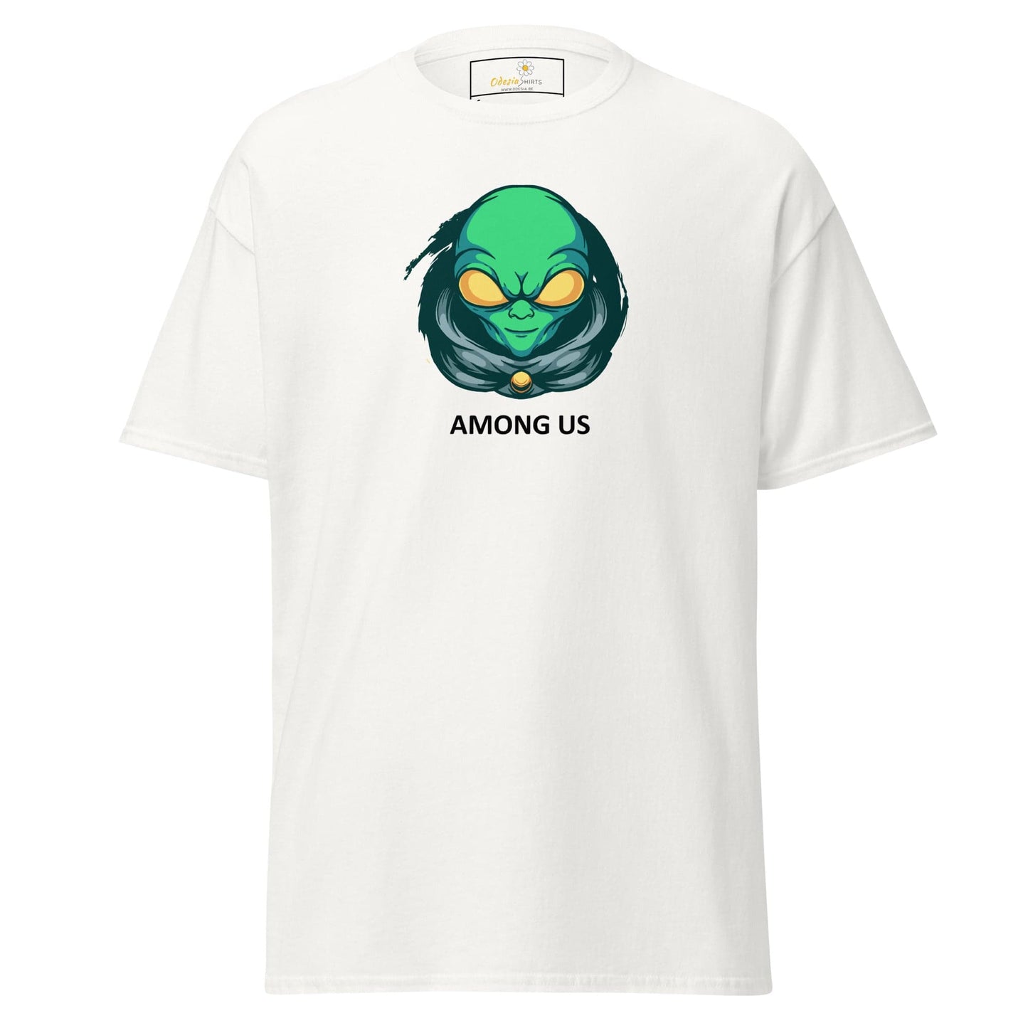 Unisex classic t-shirt - SPACE ALIEN AMONG US - REGULAR - White / S