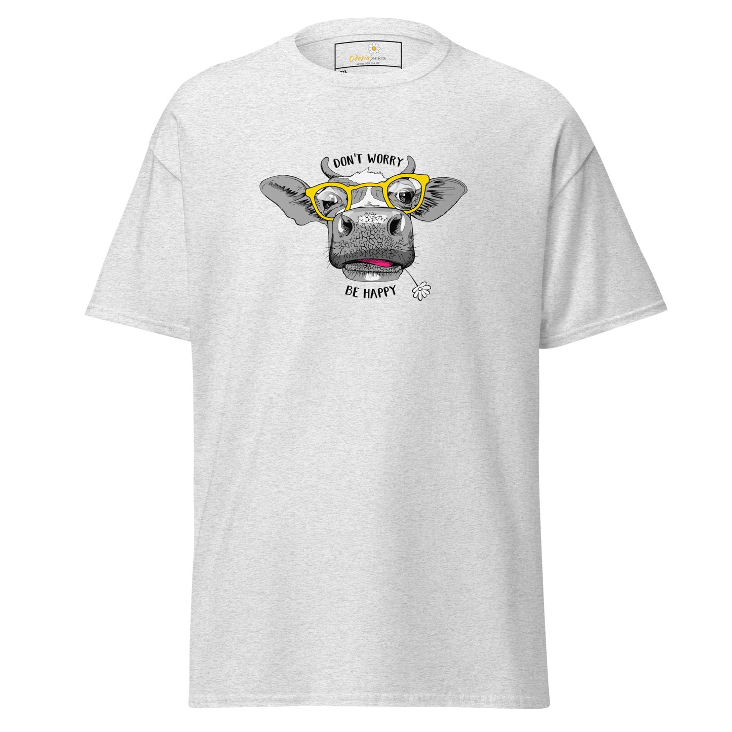 T-shirt classique unisexe - ANIMAUX FUN VACHE LUNETTES - GRAND
