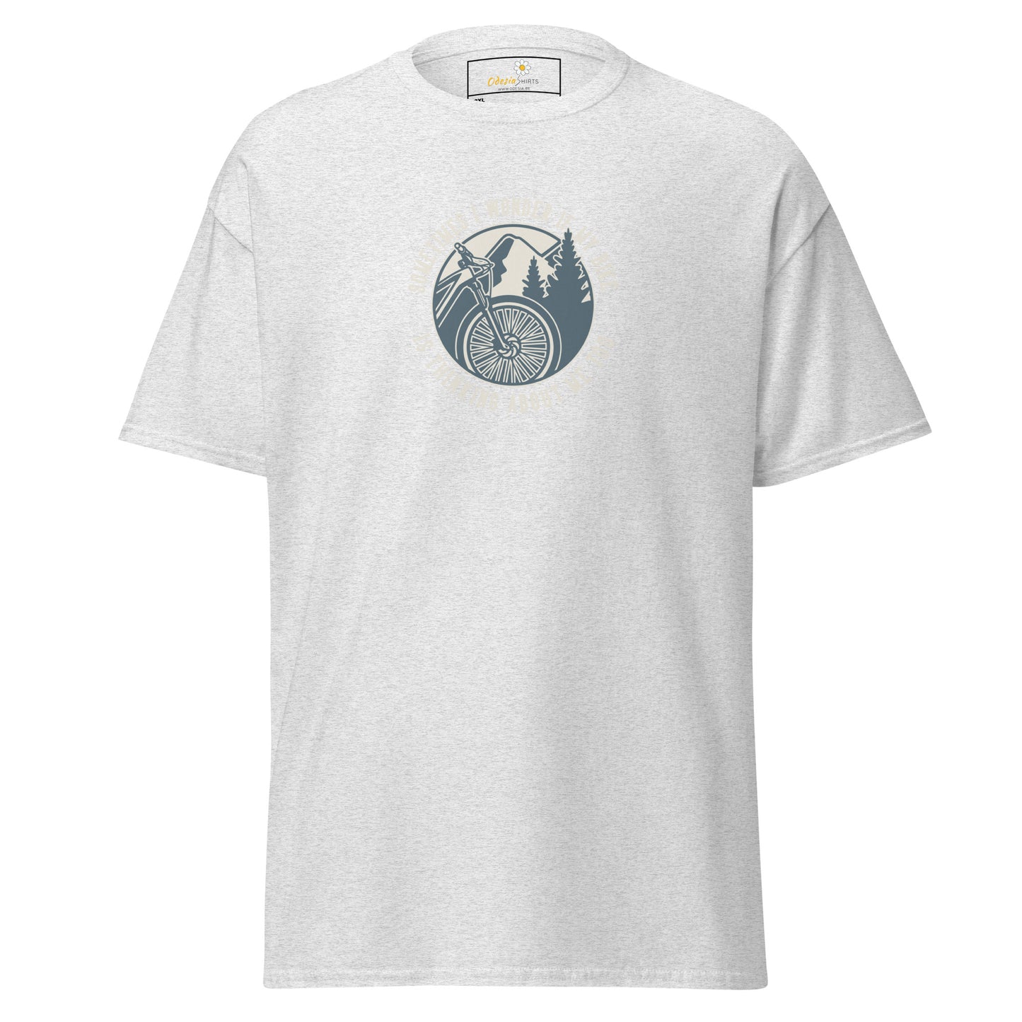 Unisex classic t-shirt - ADVENTURE SPORT CIRCLE BIKE WONDERING - BIG