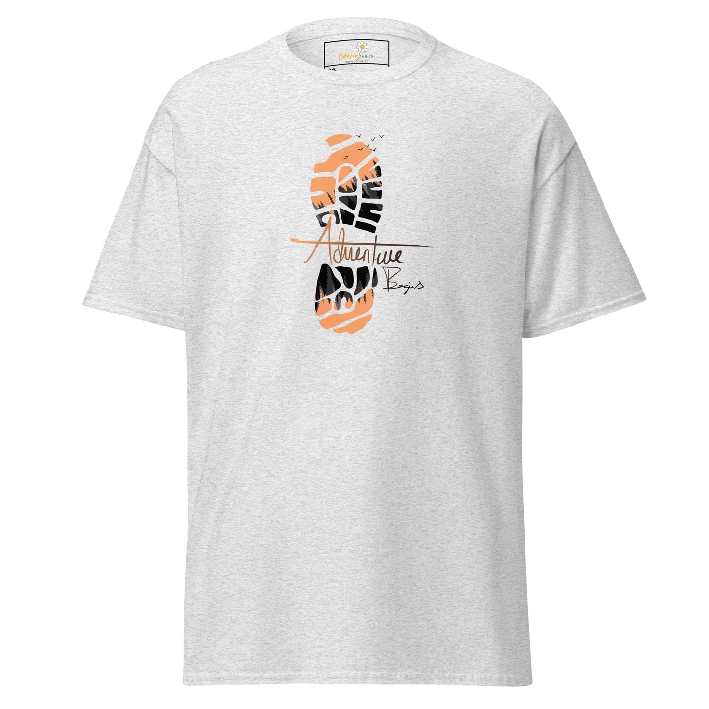Unisex classic t-shirt - ADVENTURE FOOTPRINT - BIG