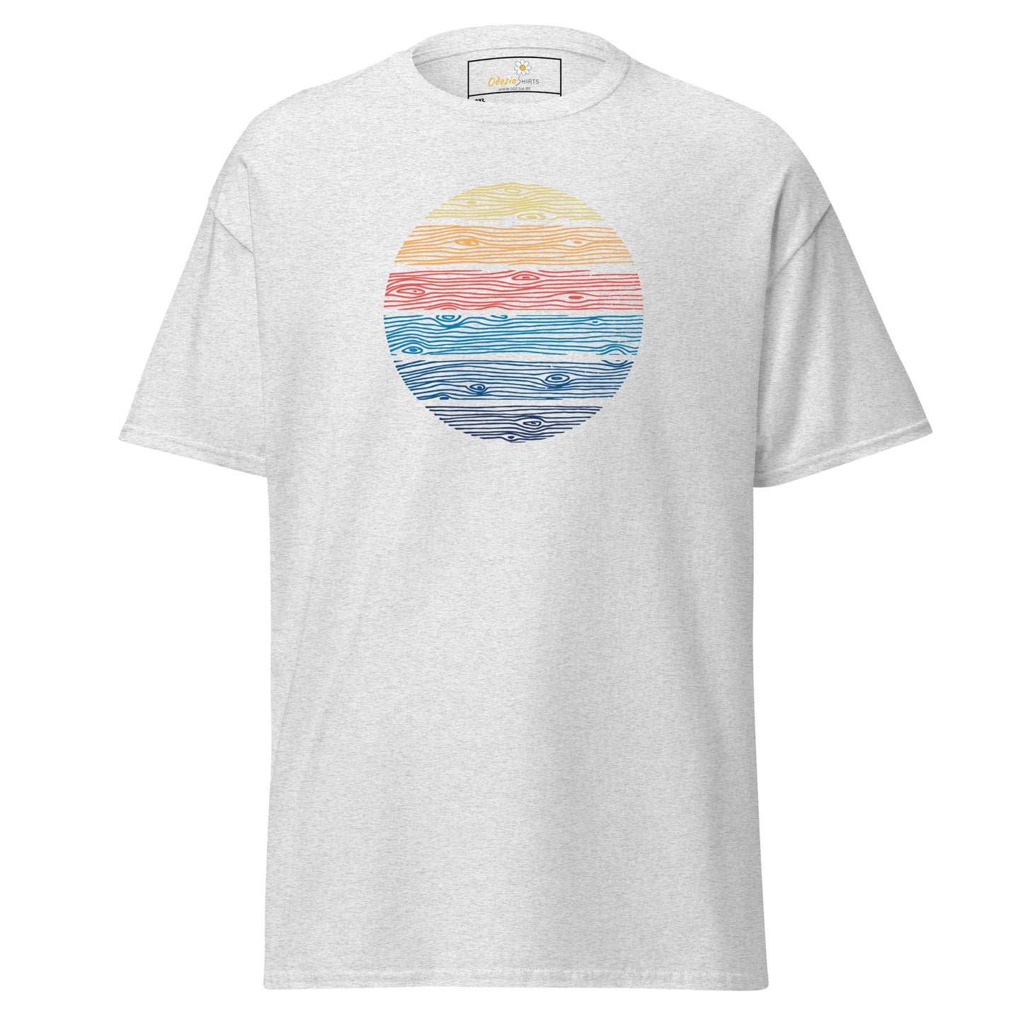 T-shirt classique unisexe - ABSTRACT COLOR CIRCLE WOOD - BIG