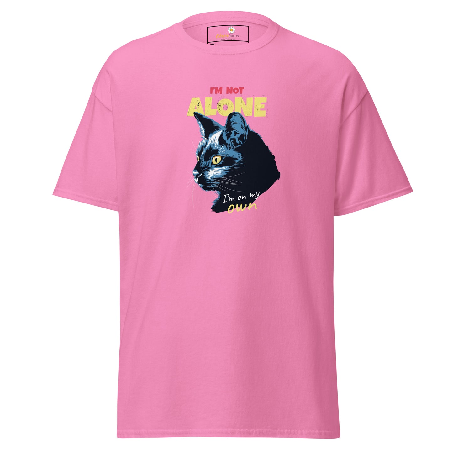 T-shirt classique unisexe - ANIMAUX CHAT PAS SEUL - GRAND