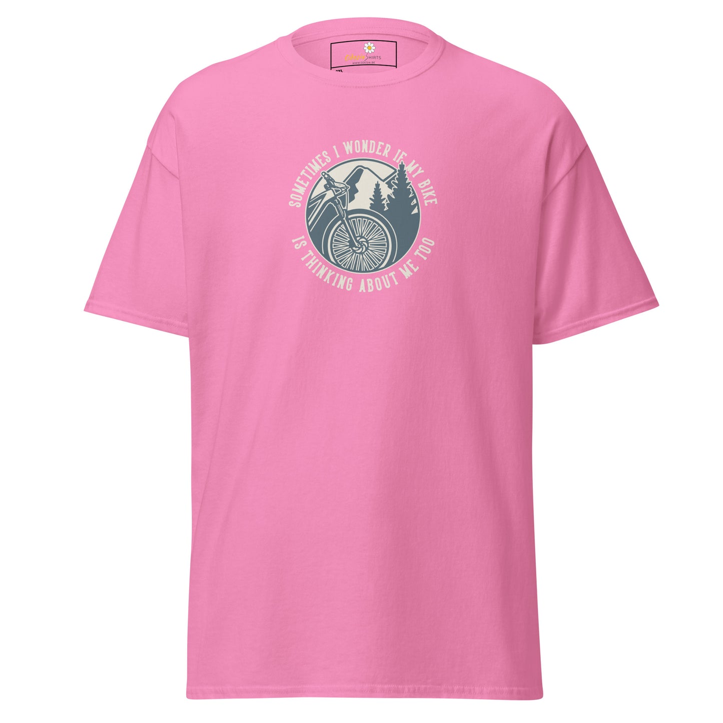 Unisex classic t-shirt - ADVENTURE SPORT CIRCLE BIKE WONDERING - BIG