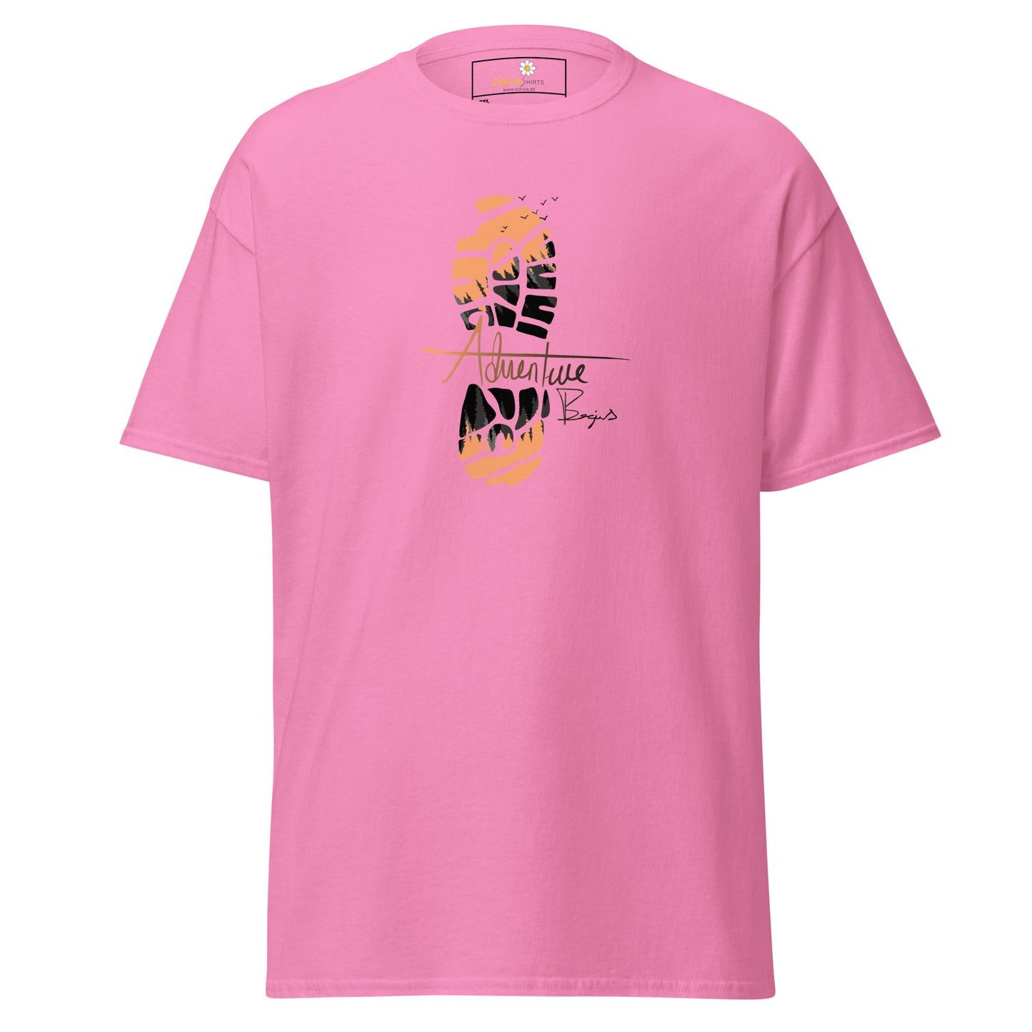 Unisex classic t-shirt - ADVENTURE FOOTPRINT - BIG