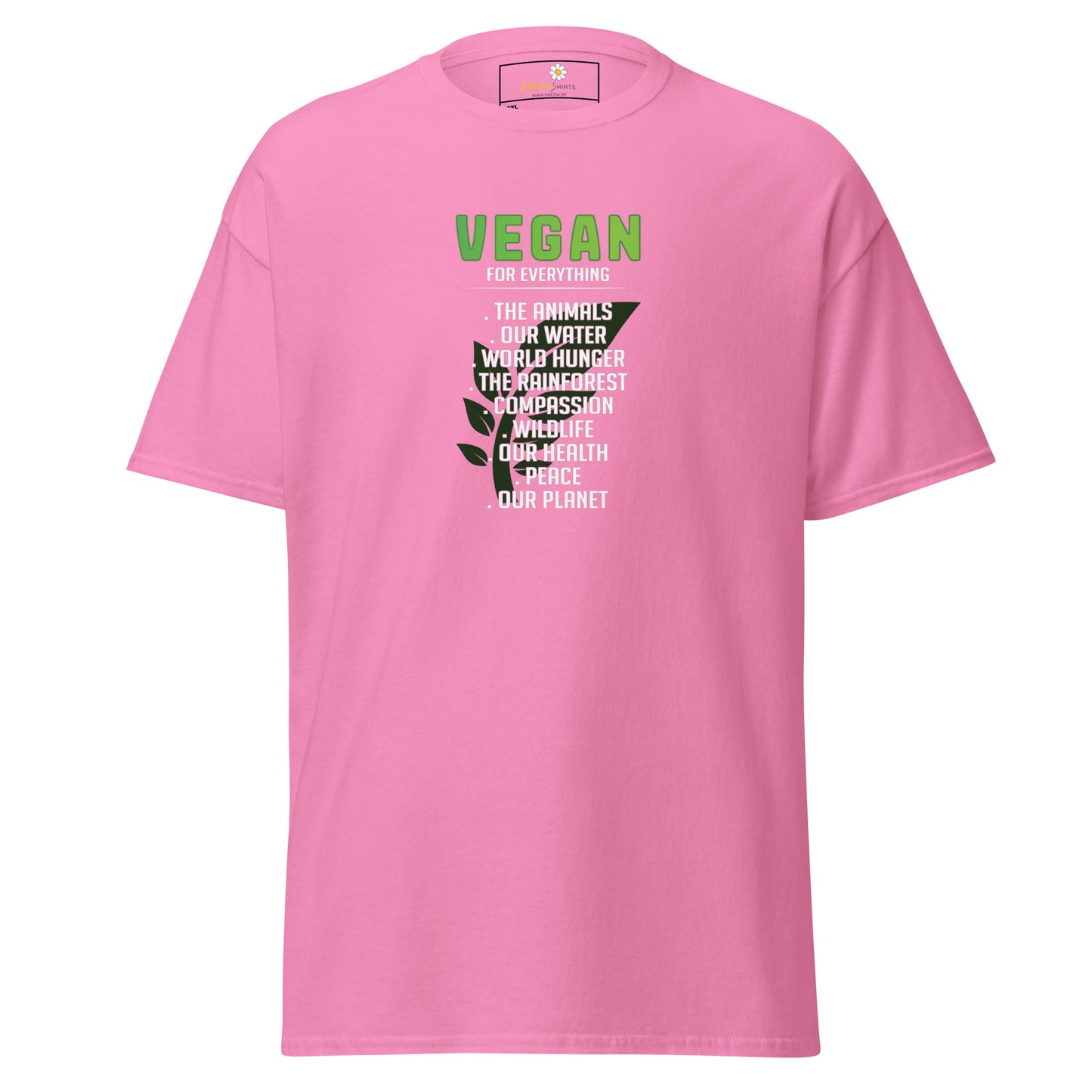 Unisex classic t-shirt - ECOVEGAN REASONS - BIG