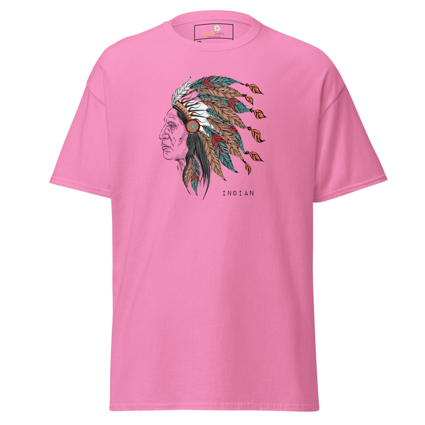 Unisex classic t-shirt - VINTAGE INDIAN HEAD - BIG