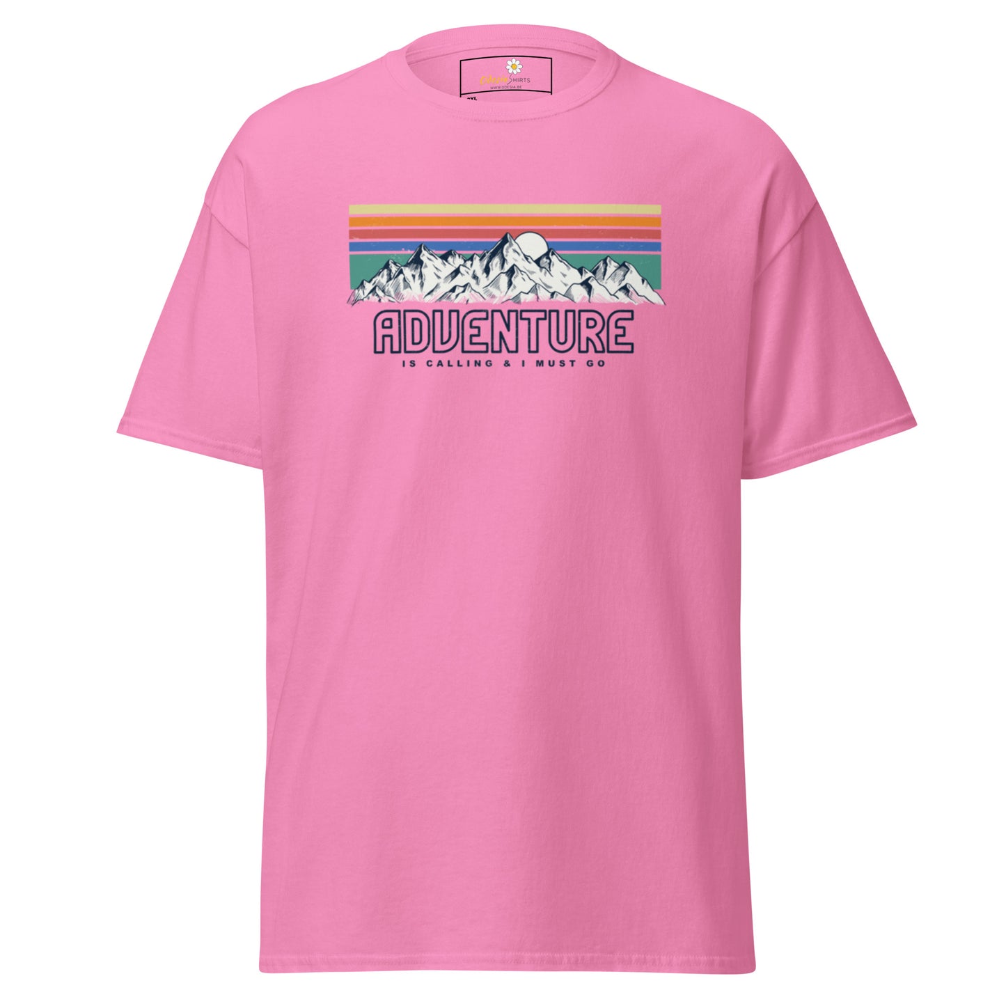 Unisex classic t-shirt - ADVENTURE IS CALLING COLORS - BIG