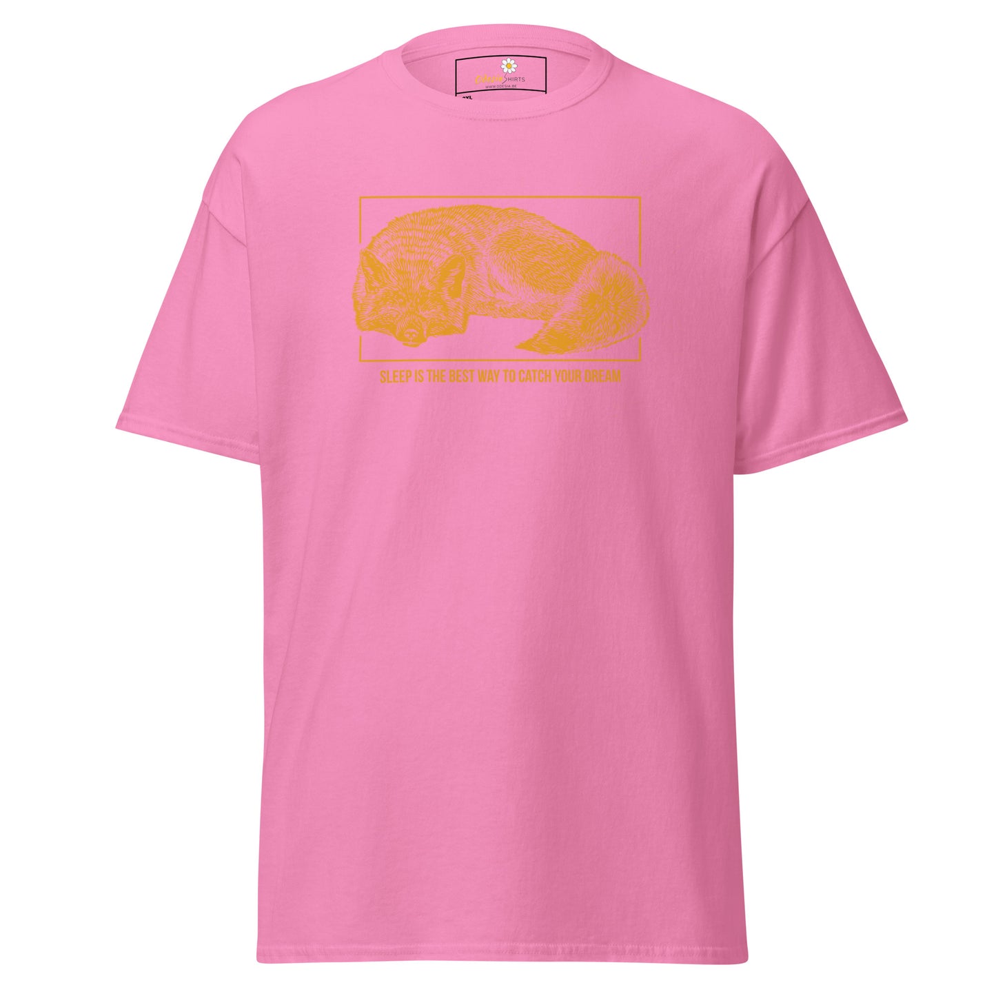 T-shirt classique unisexe - ANIMAUX RENARD DORMEZ DE LA MEILLEURE FAÇON DE RÊVER - GRAND
