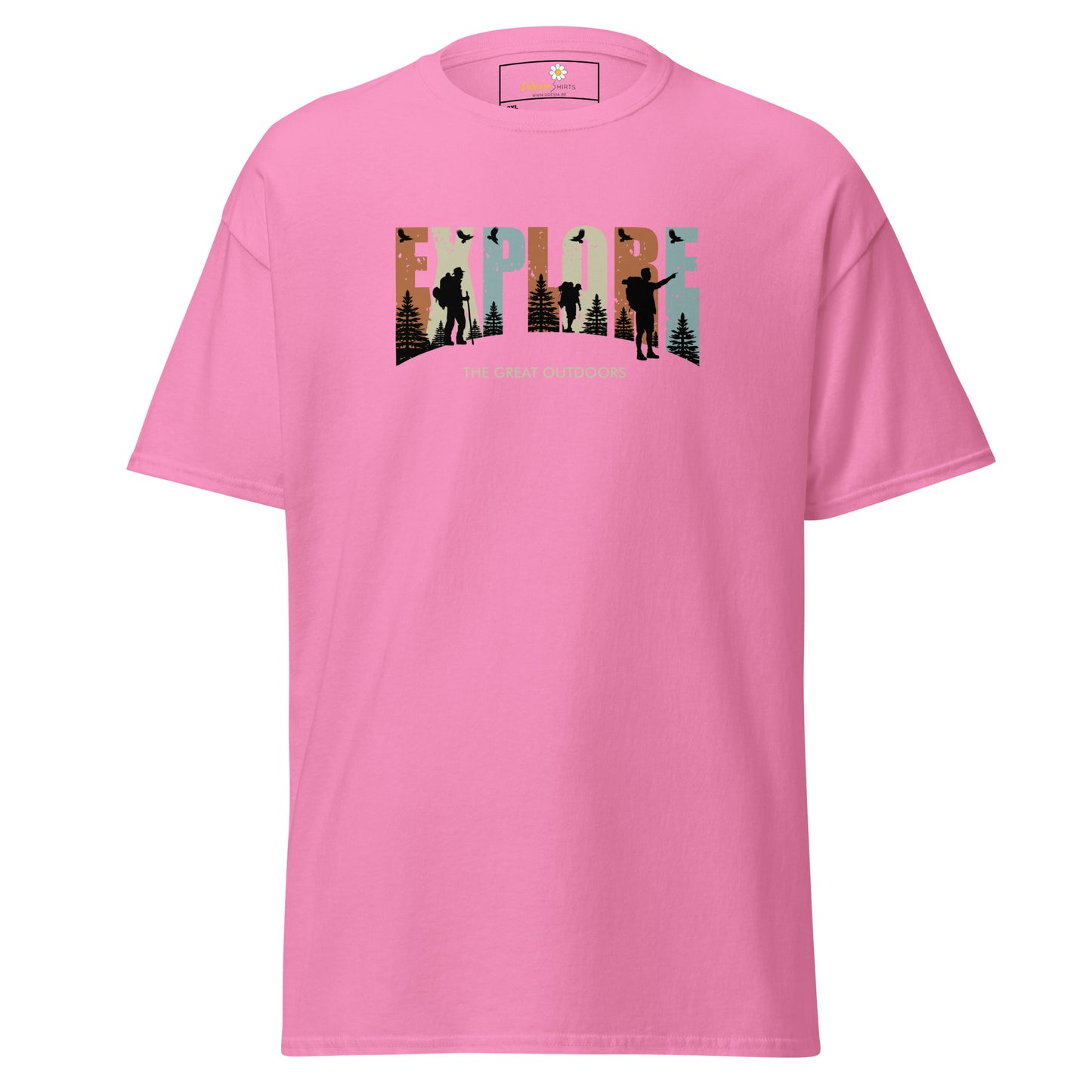 Unisex classic t-shirt - ADVENTURE EXPLORE THE GREAT OUTDOORS - BIG