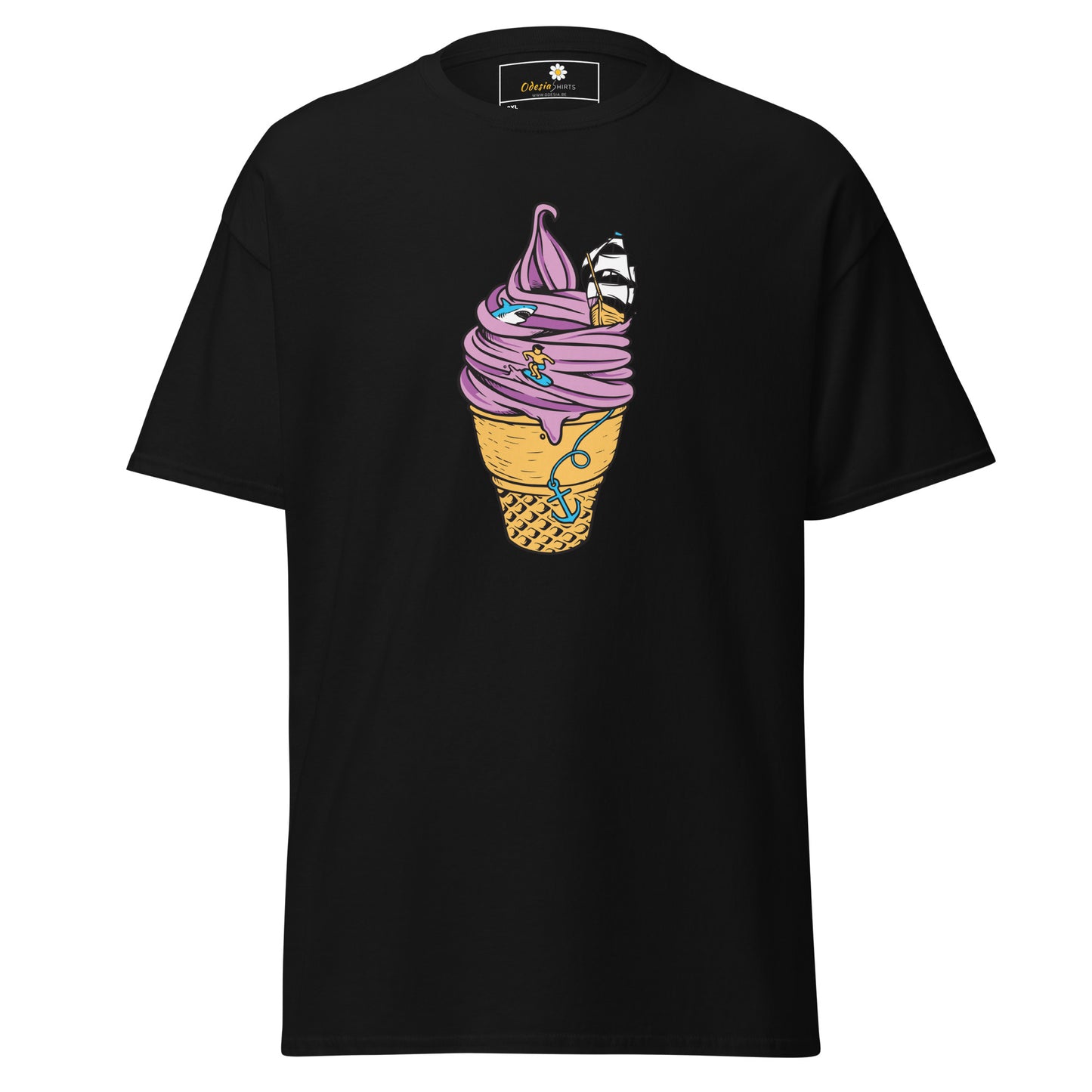 Unisex classic t-shirt - FUN SAILING ICE CREAM - BIG