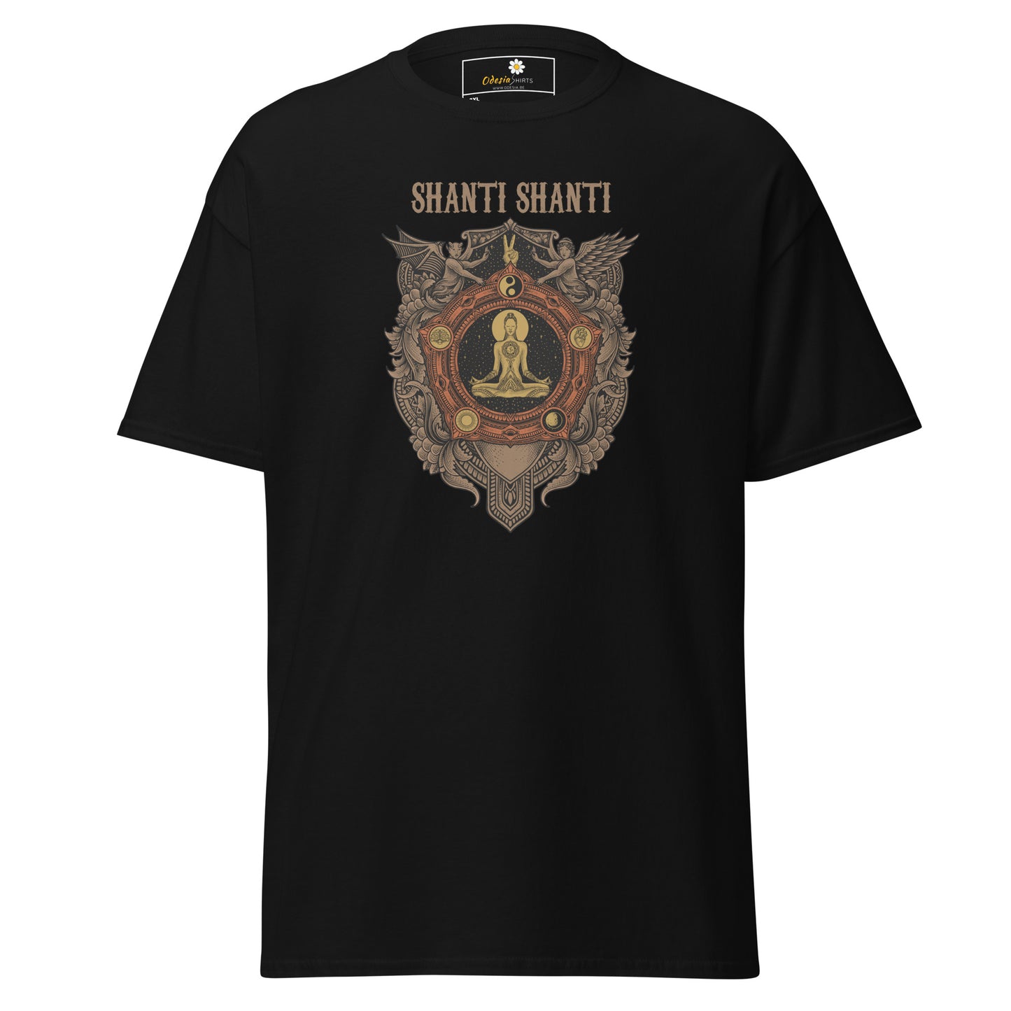 T-shirt classique unisexe - MÉDITATION SPIRITUELLE SHANTI - GRAND