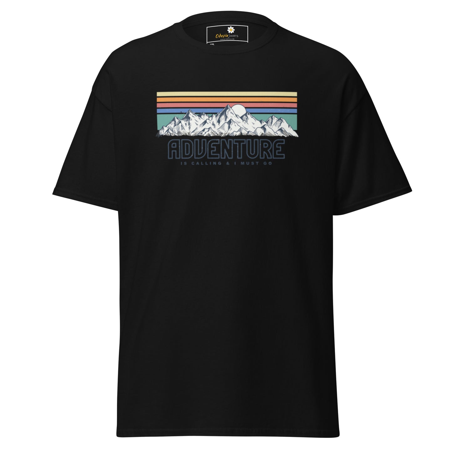 Unisex classic t-shirt - ADVENTURE IS CALLING COLORS - BIG