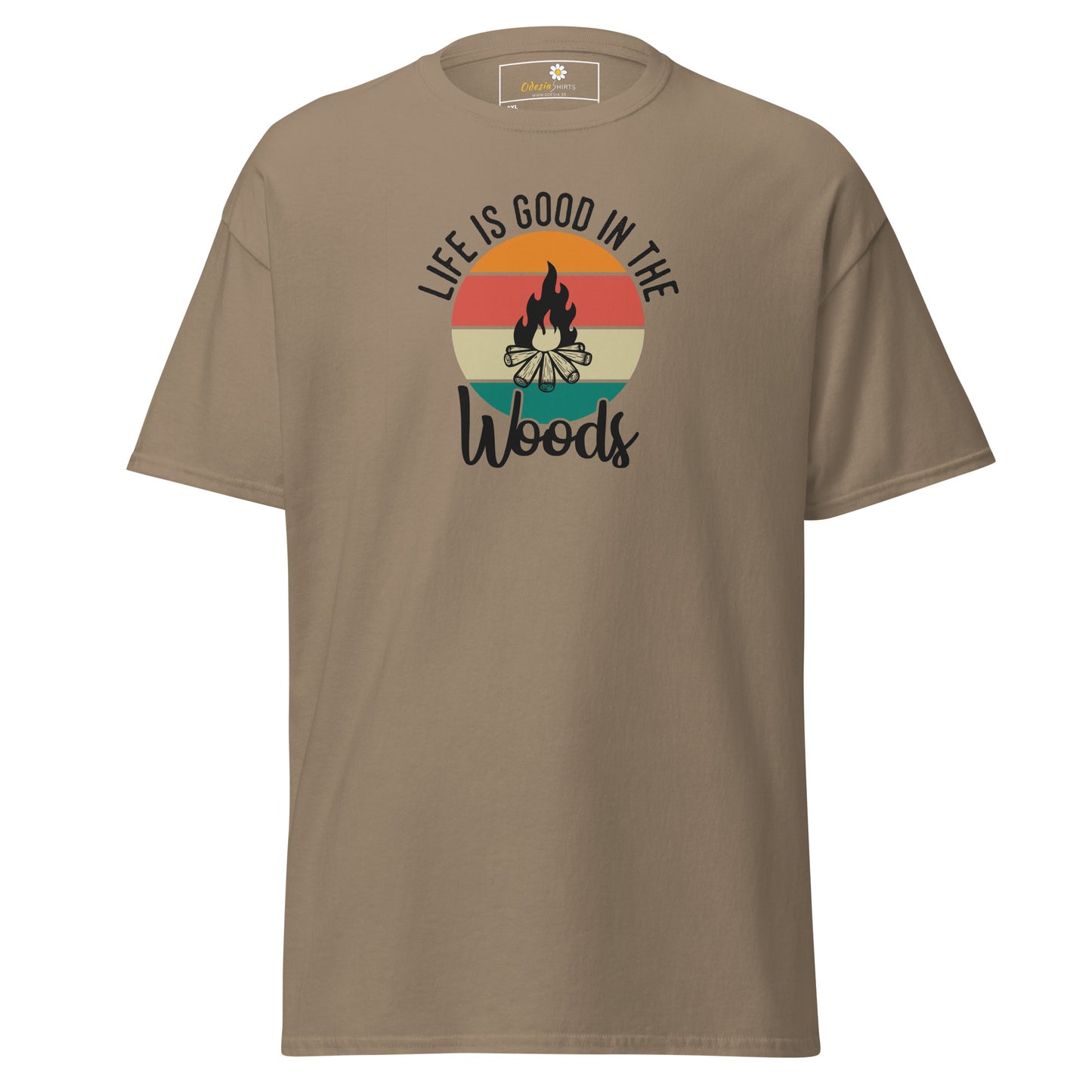 Unisex classic t-shirt - ADVENTURE LIFE IS GOOD IN THE WOODS - BIG