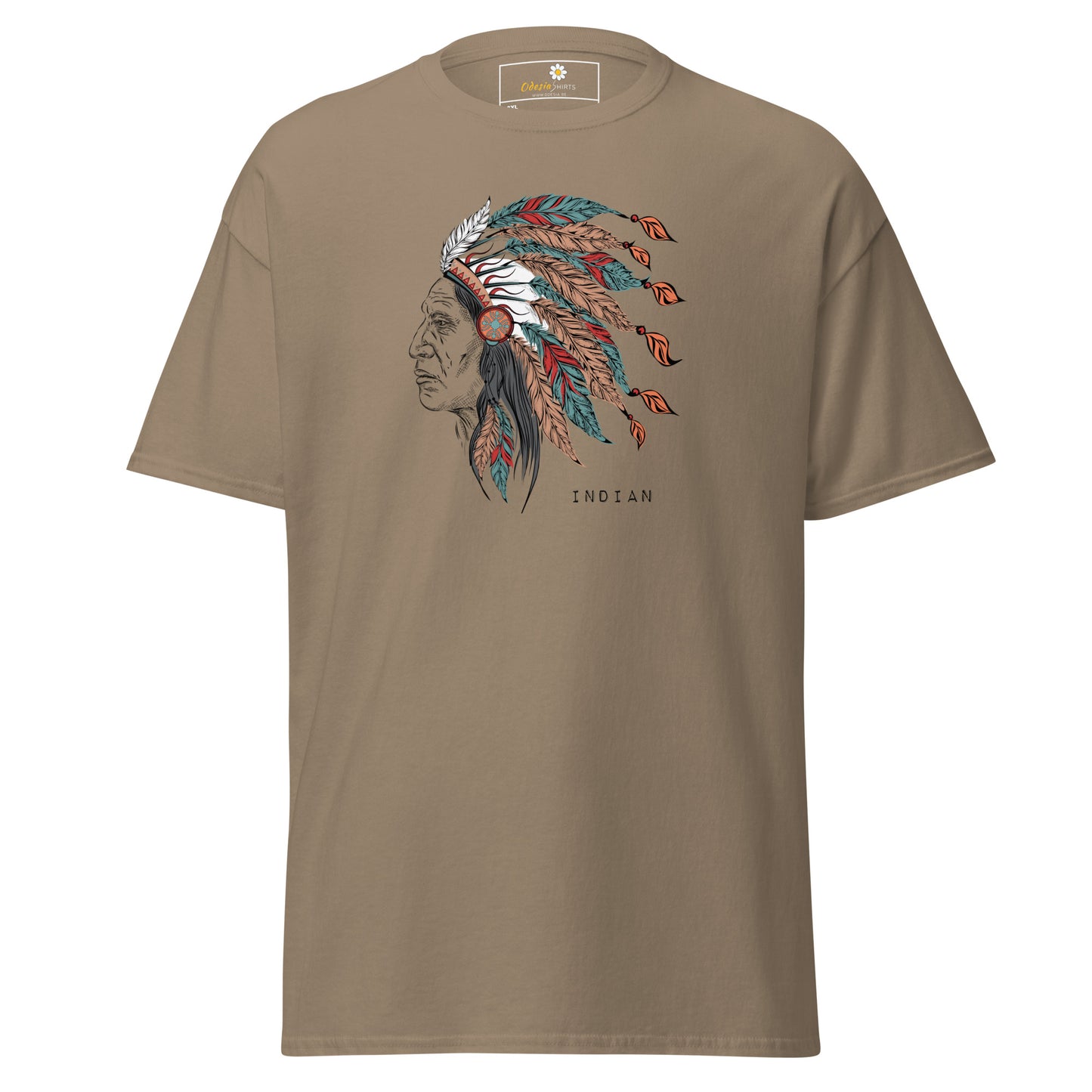 Unisex classic t-shirt - VINTAGE INDIAN HEAD - BIG