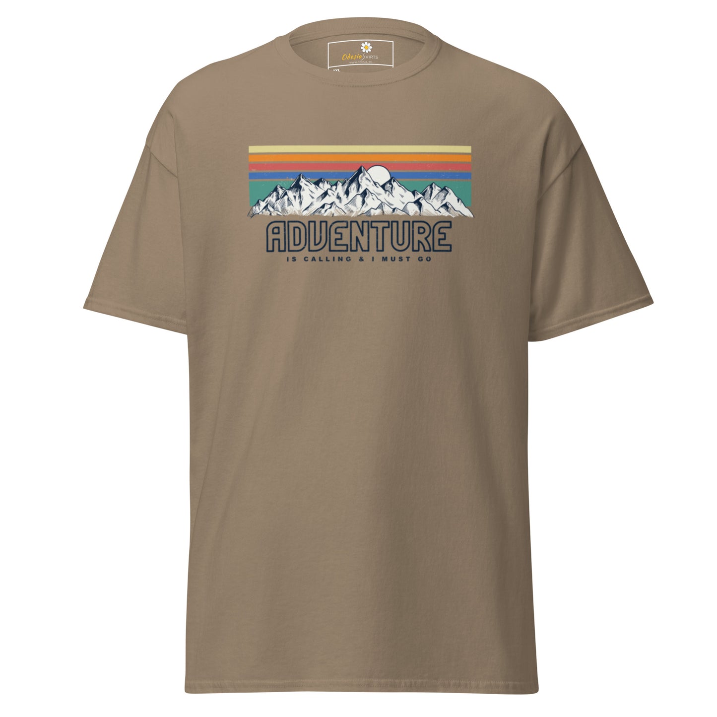 Unisex classic t-shirt - ADVENTURE IS CALLING COLORS - BIG