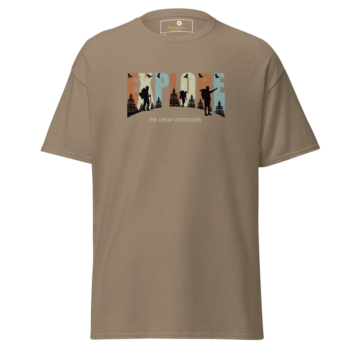 Unisex classic t-shirt - ADVENTURE EXPLORE THE GREAT OUTDOORS - BIG