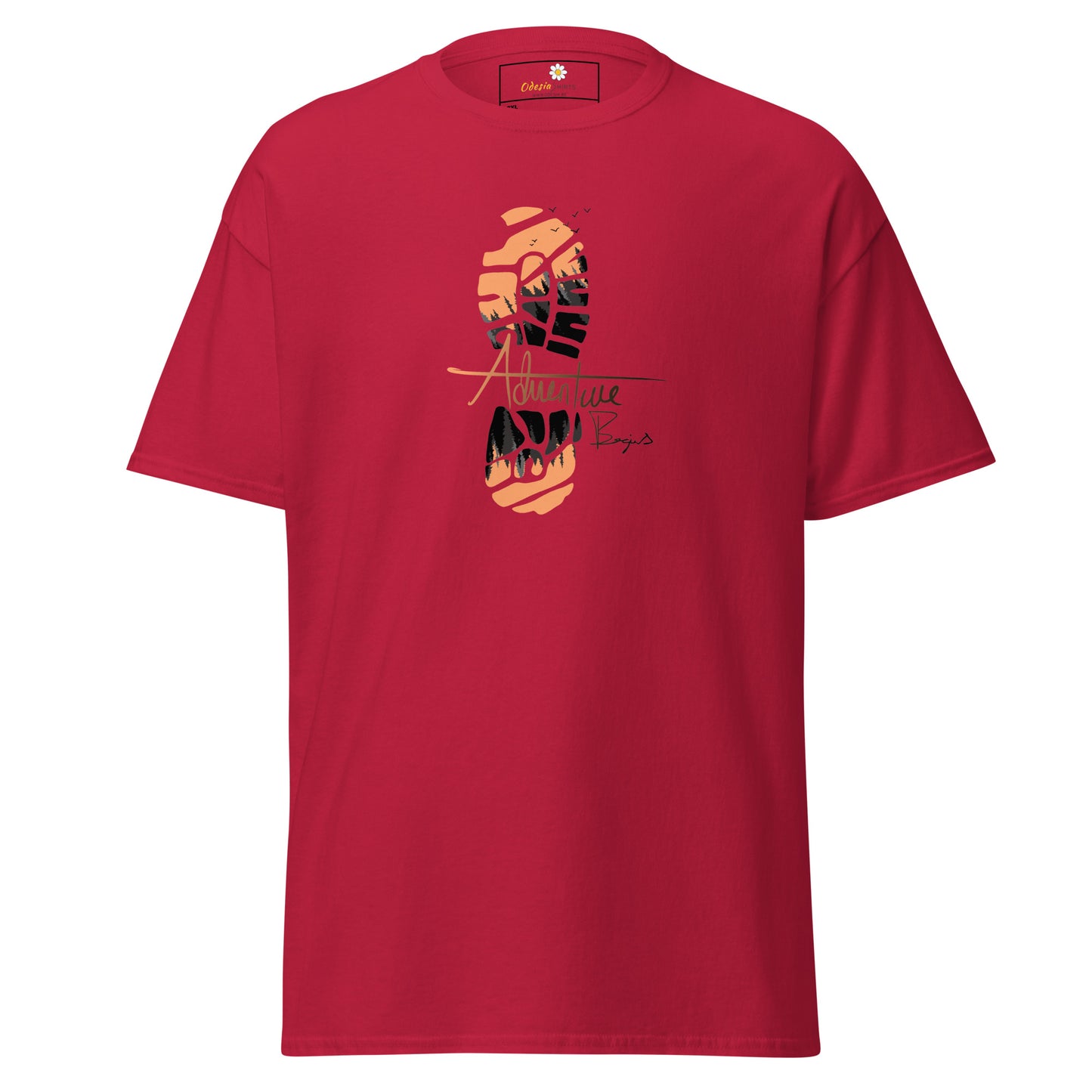 Unisex classic t-shirt - ADVENTURE FOOTPRINT - BIG