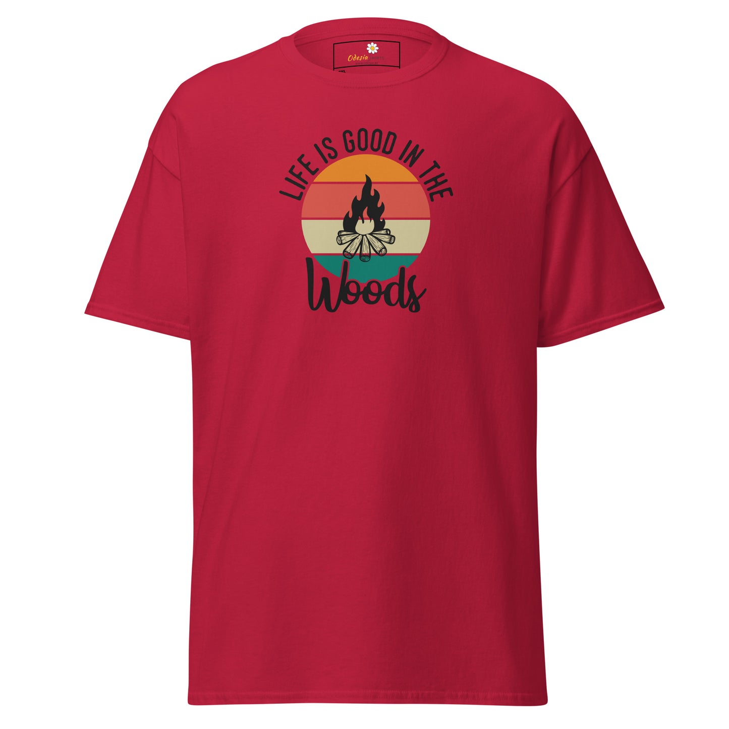 Unisex classic t-shirt - ADVENTURE LIFE IS GOOD IN THE WOODS - BIG