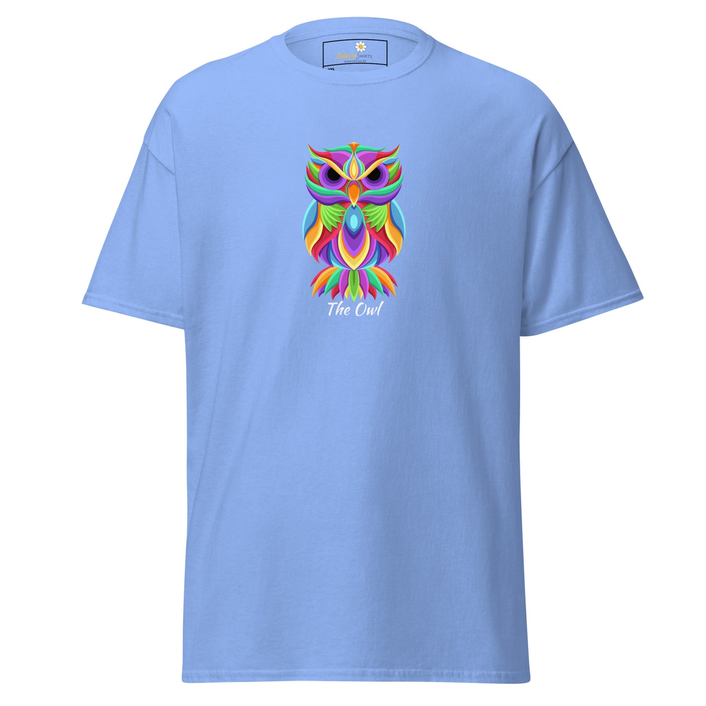 T-shirt classique unisexe - ANIMAUX HIBOUX COULEURS - GRAND